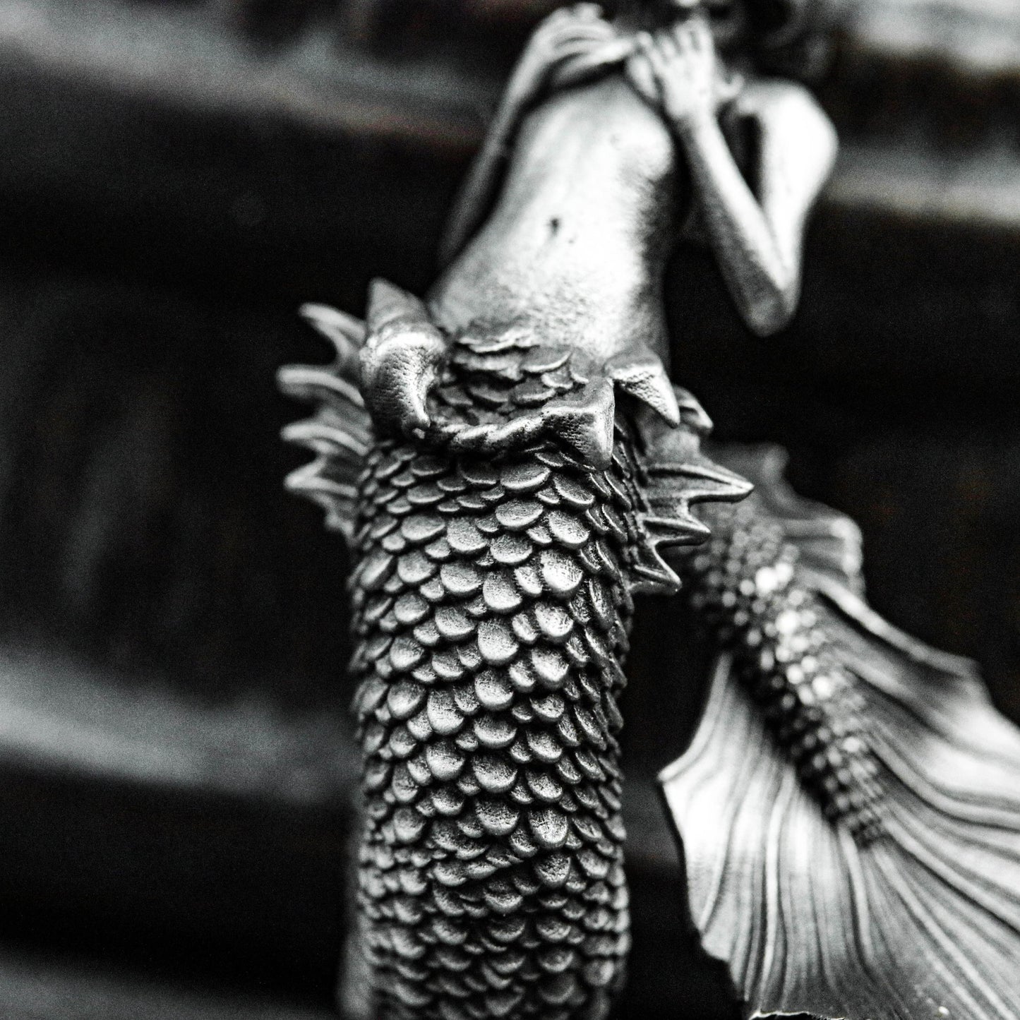Serpent Mermaid Pendant - 925 Sterling Silver Handmade