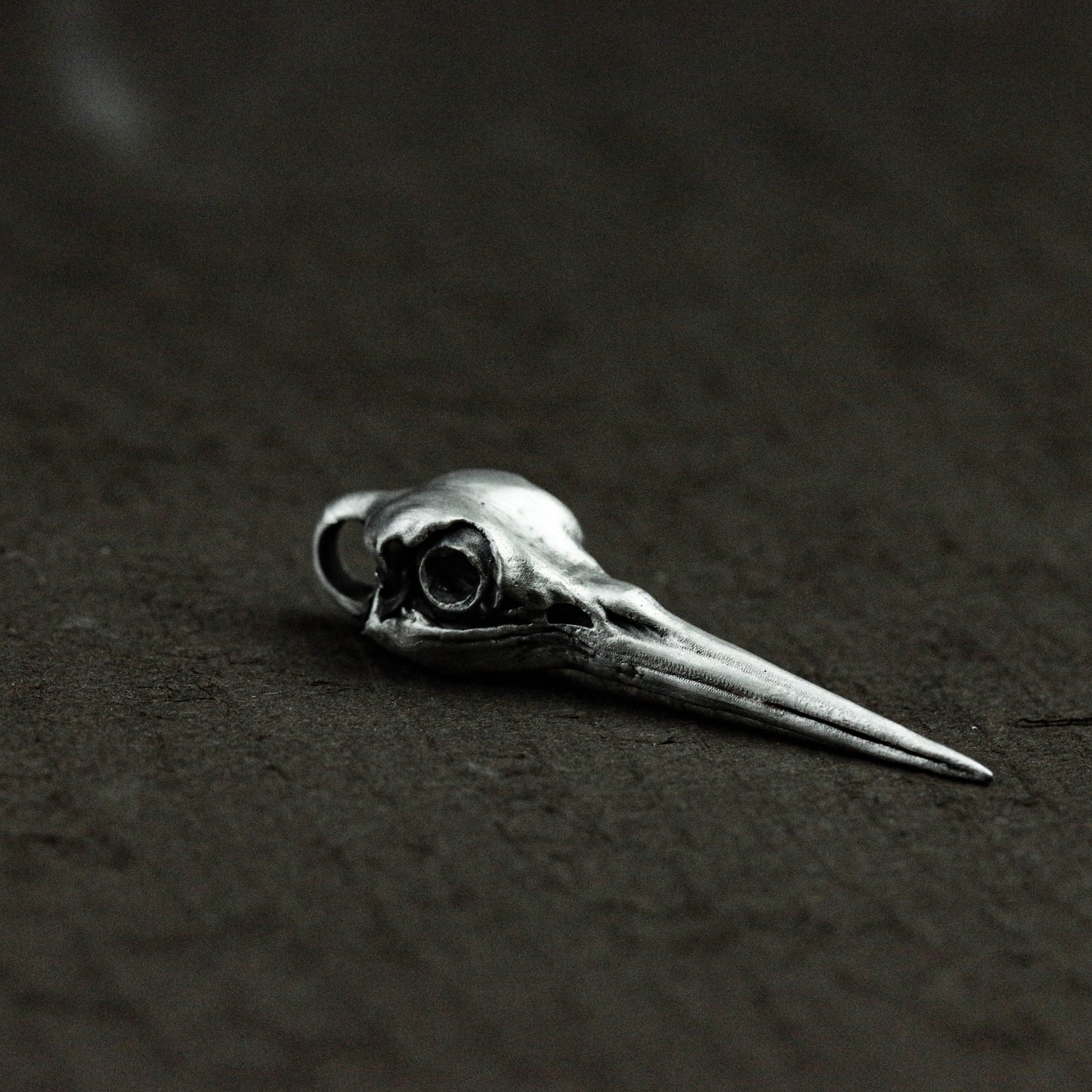 Bird Skull Pendant - 925 Sterling Silver Handmade