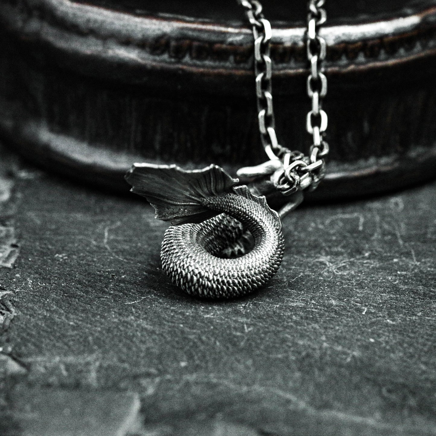 Serpent Mermaid Pendant - 925 Sterling Silver Handmade