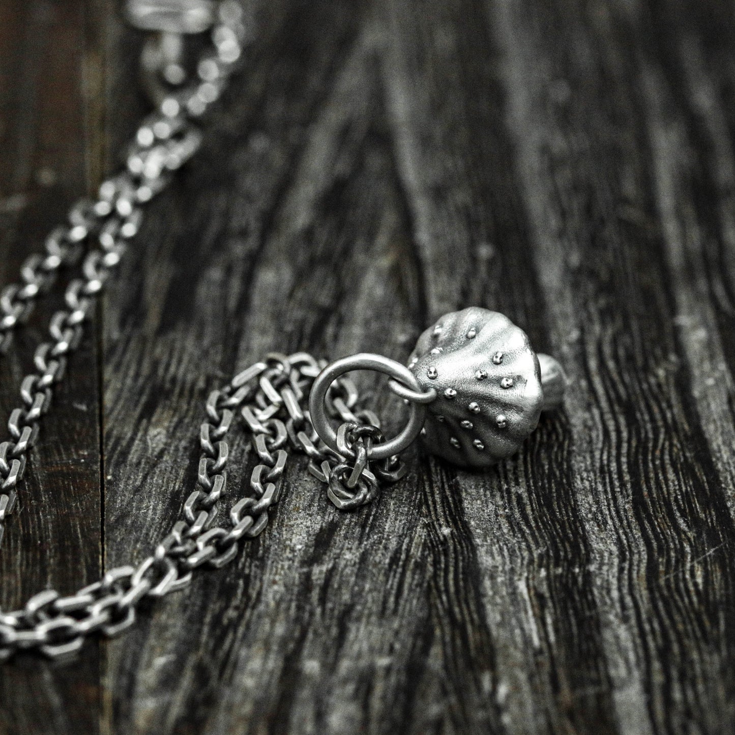 Mushroom Pendant - 925 Sterling Silver Handmade