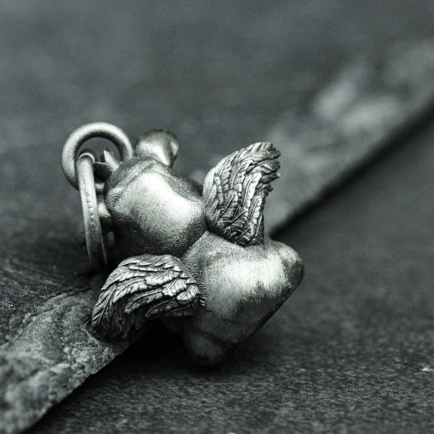 Winged Pig Pendant - 925 Sterling Silver Handmade