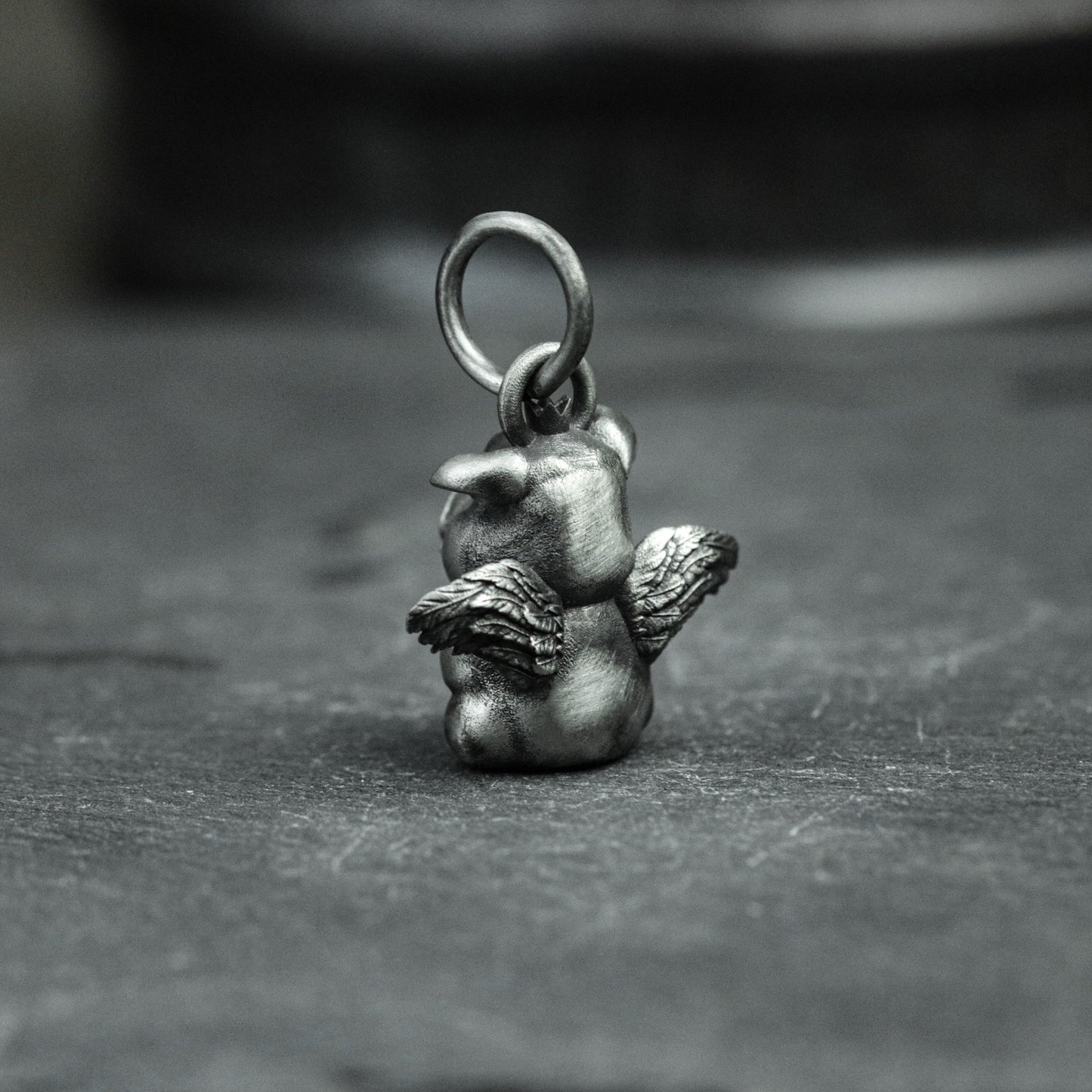 Winged Pig Pendant - 925 Sterling Silver Handmade