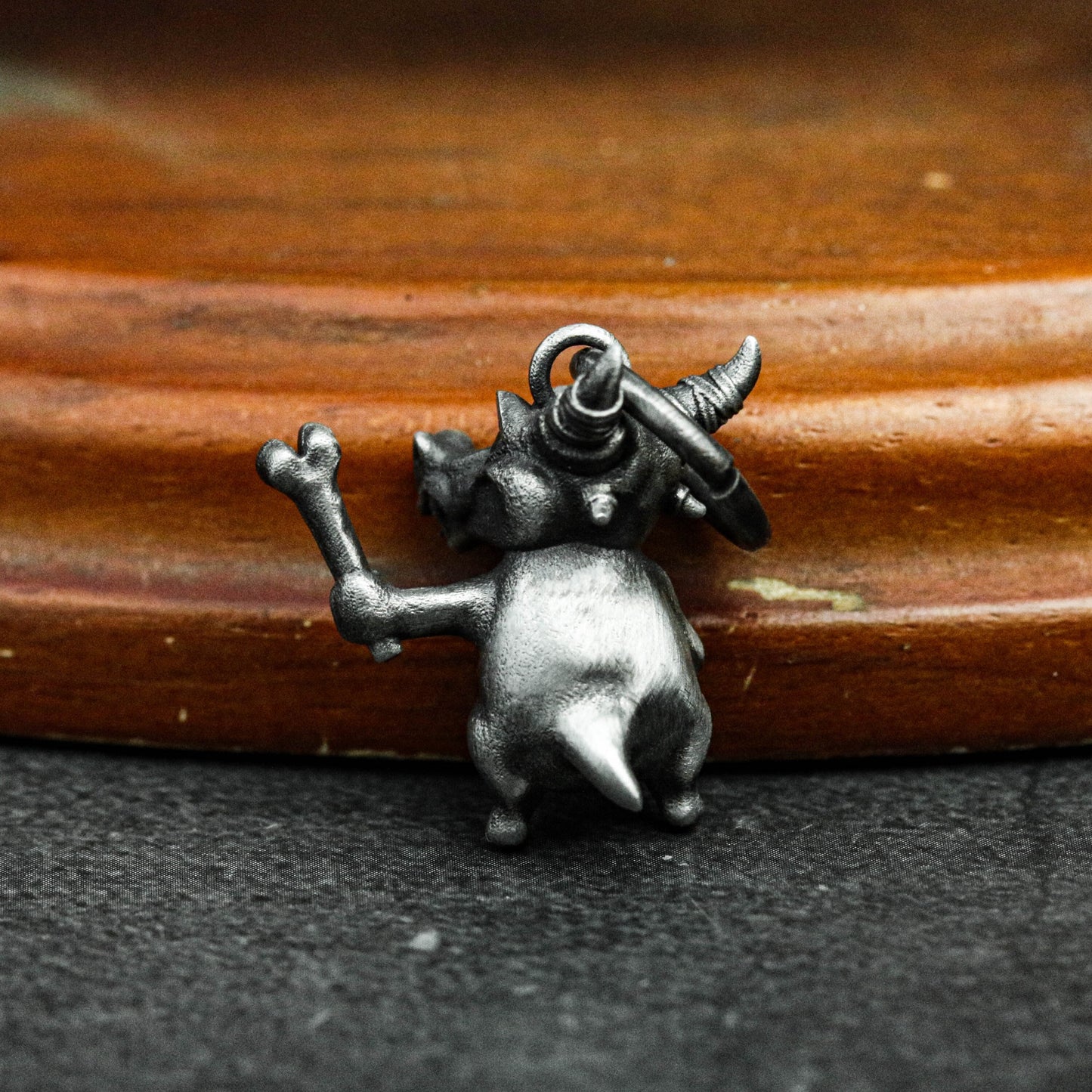 Goblin Warrior Pendant - 925 Sterling Silver Handmade