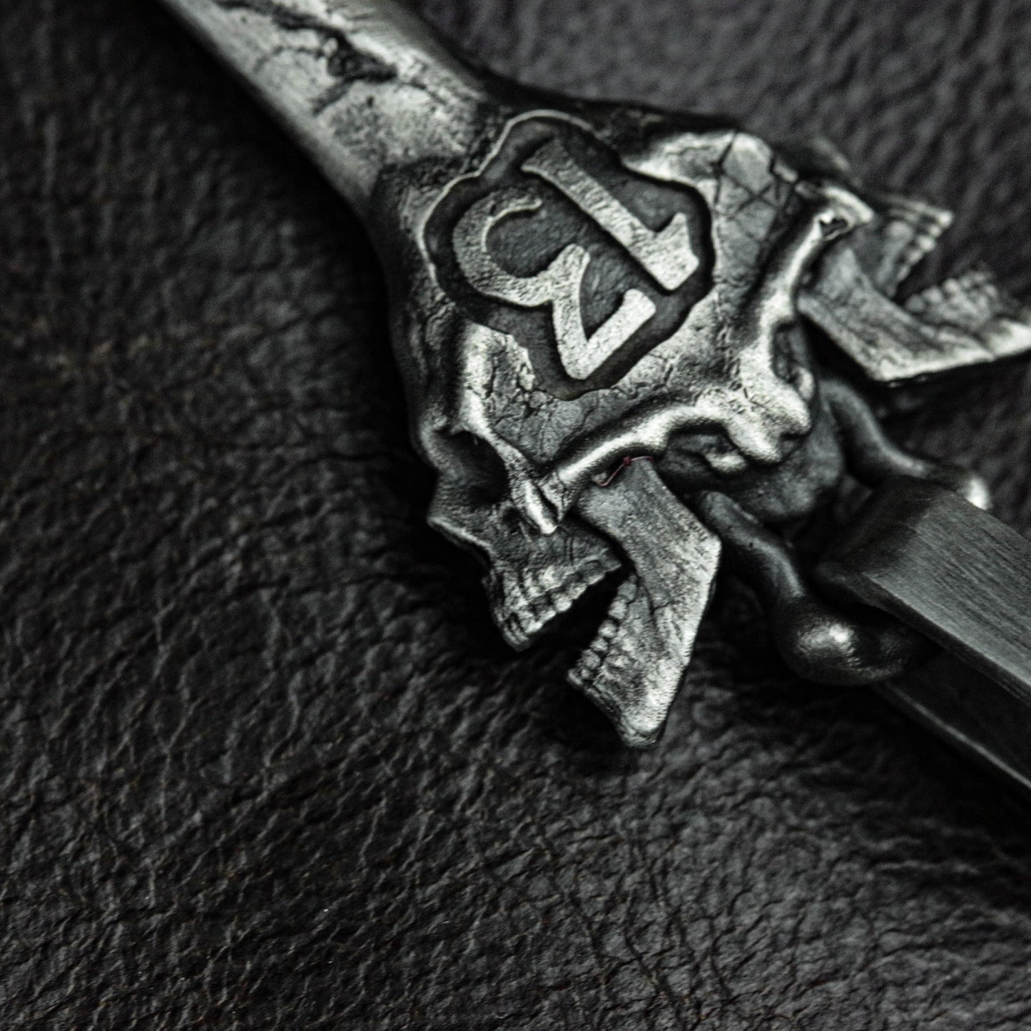 Skeleton Key Pendant - 925 Sterling Silver Handmade