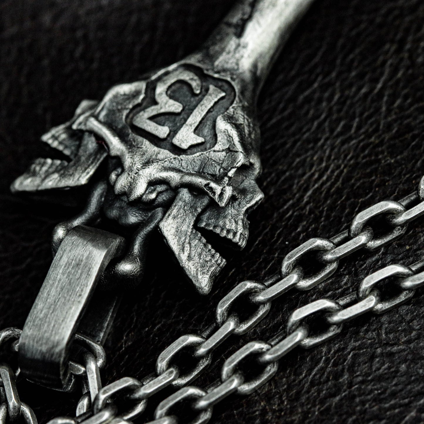 Skeleton Key Pendant - 925 Sterling Silver Handmade