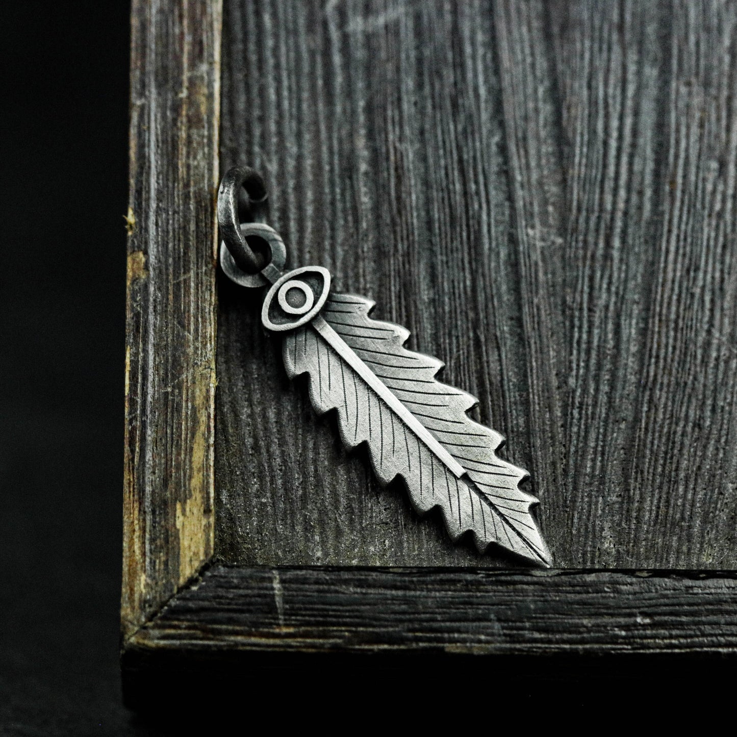 Feather Pendant - 925 Sterling Silver Handmade