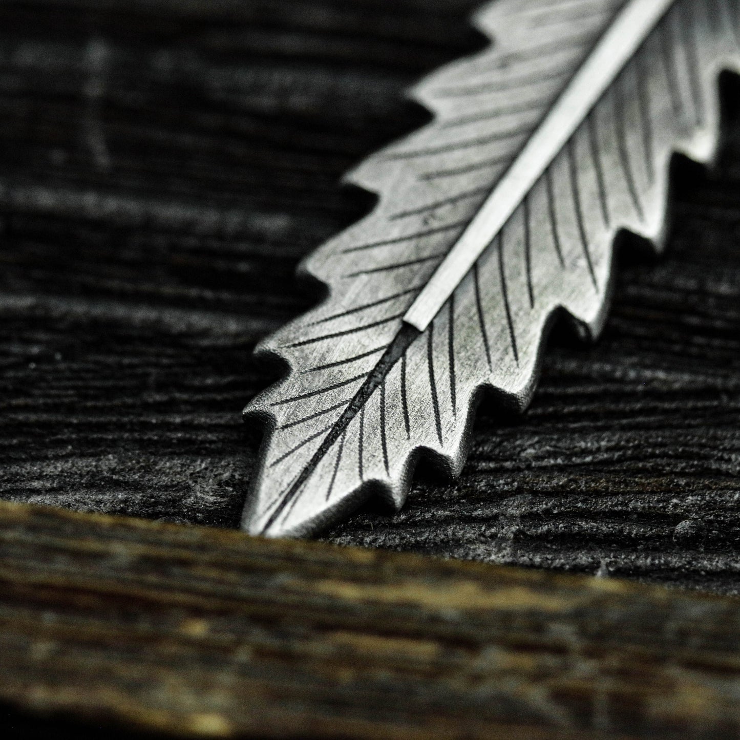 Feather Pendant - 925 Sterling Silver Handmade
