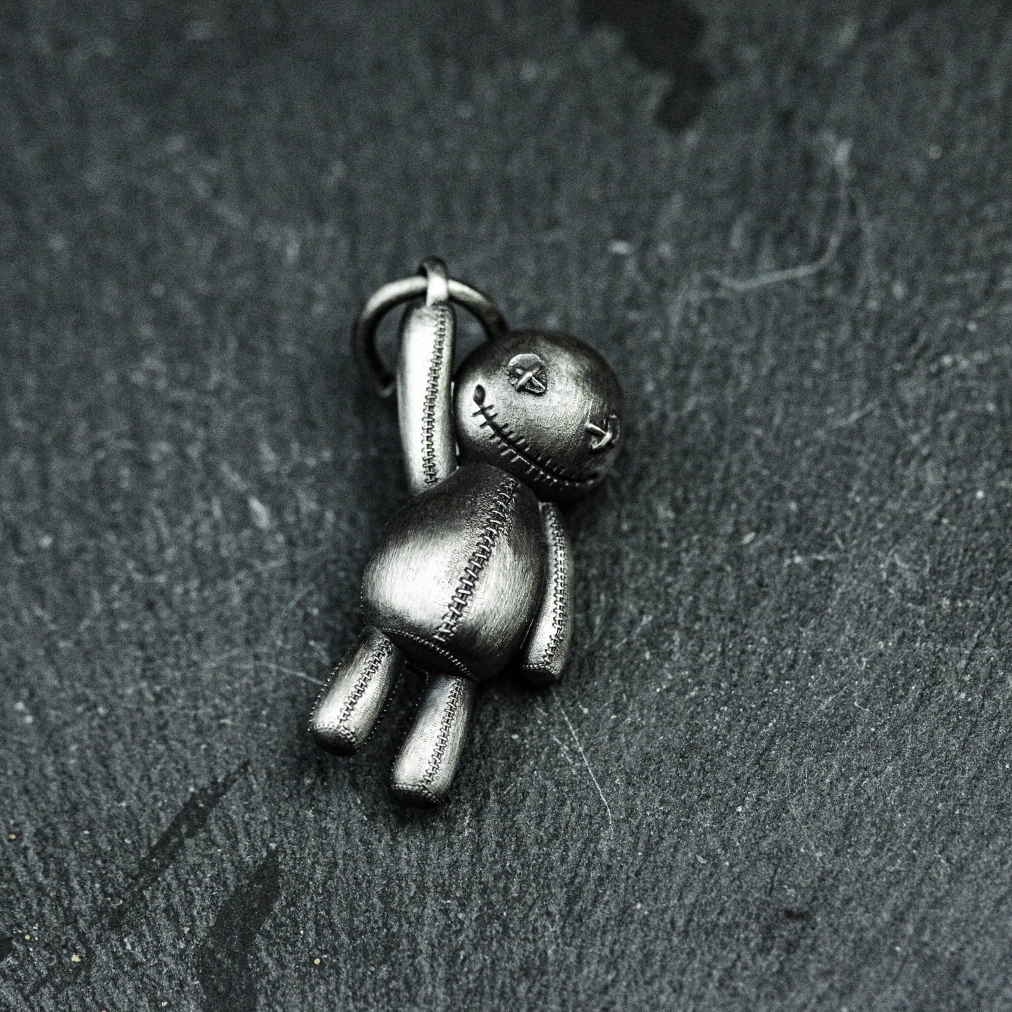 Voodoo Doll Pendant - 925 Sterling Silver Handmade