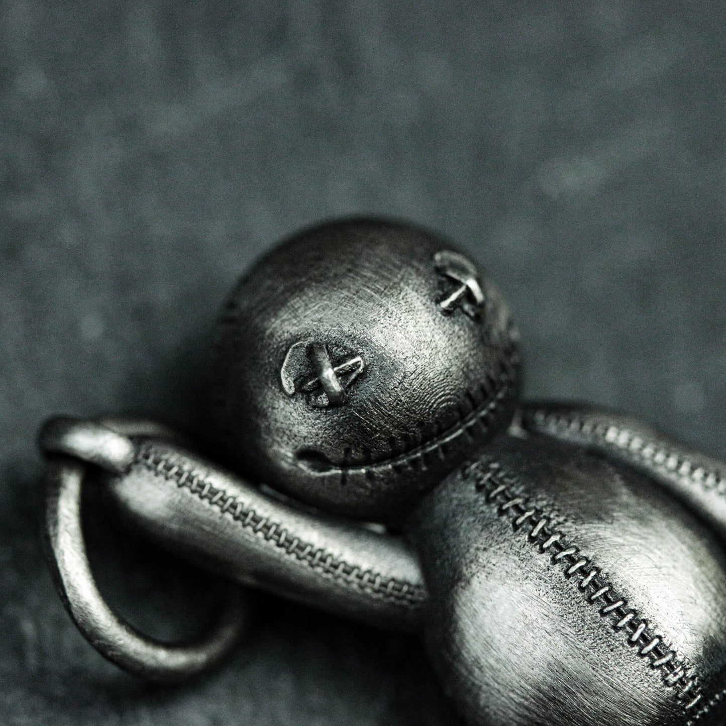 Voodoo Doll Pendant - 925 Sterling Silver Handmade