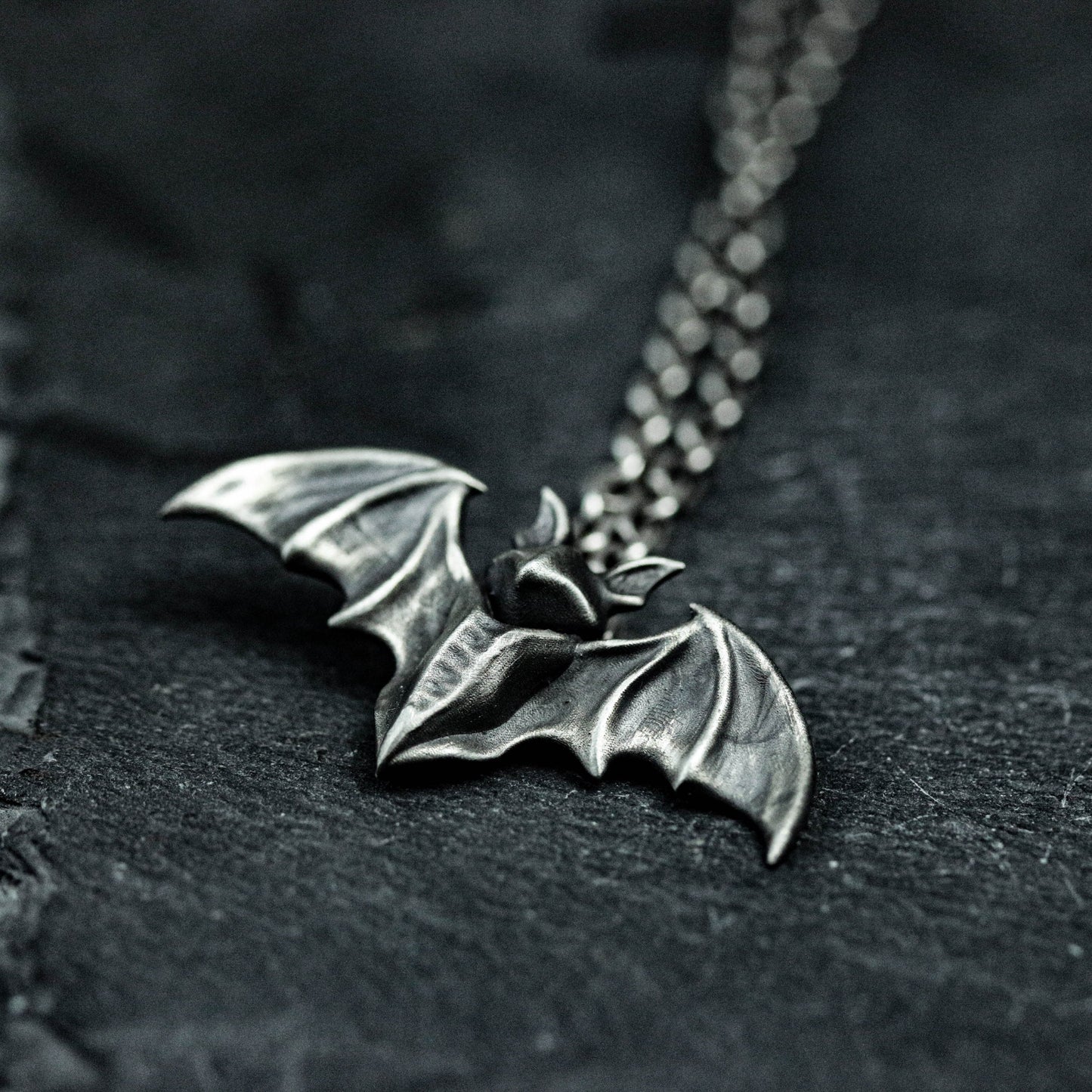 Winged Imp Pendant - 925 Sterling Silver Handmade
