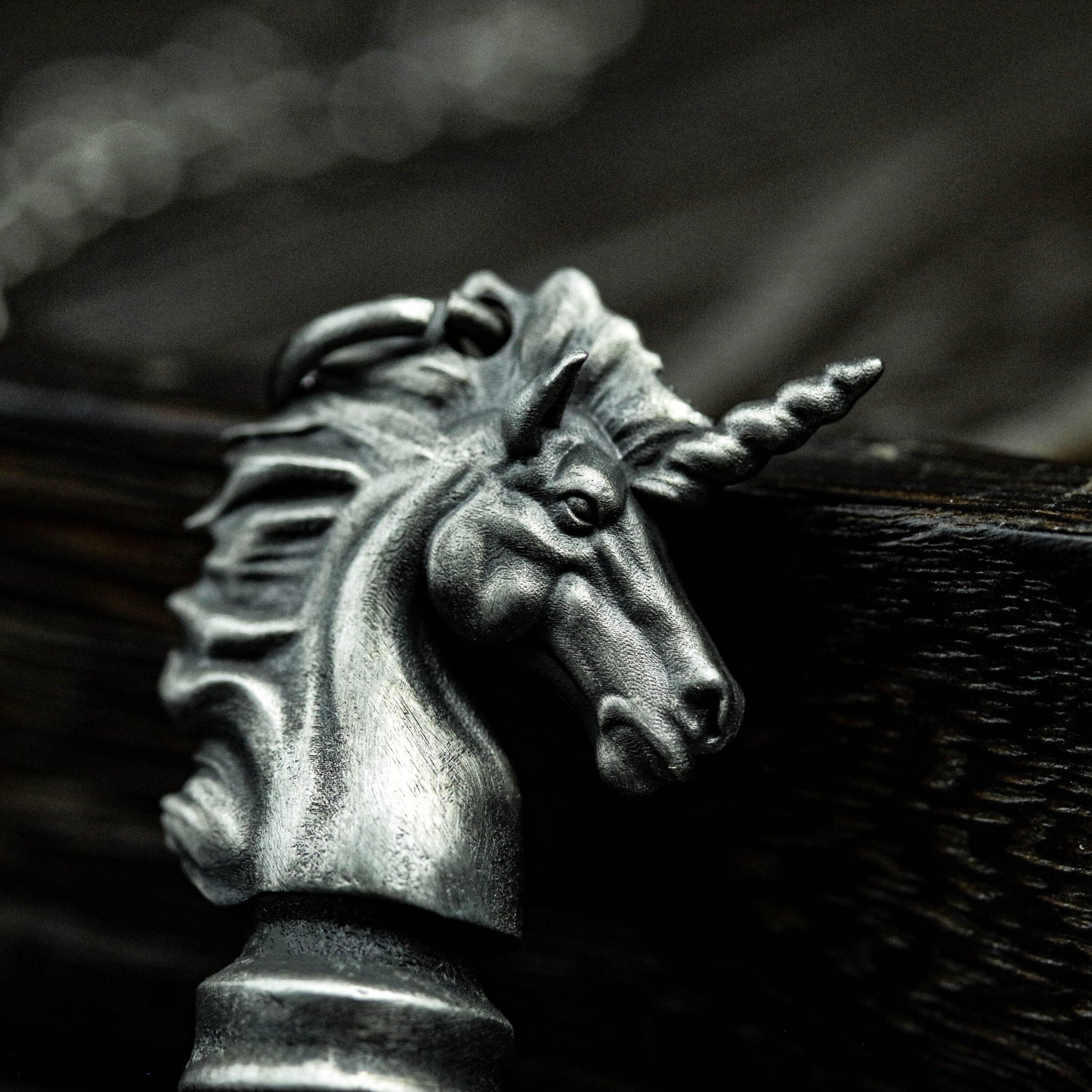 Unicorn Chess Knight Pendant - 925 Sterling Silver Handmade