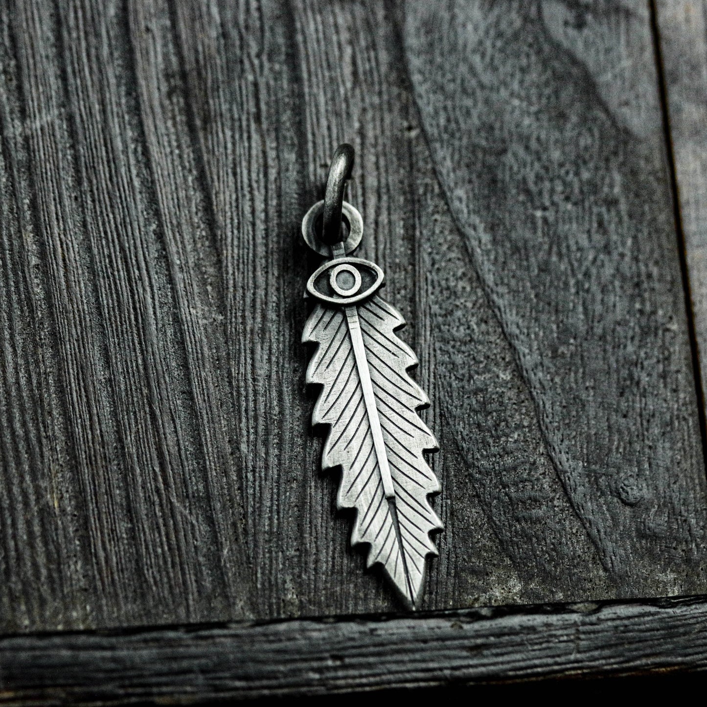 Feather Pendant - 925 Sterling Silver Handmade
