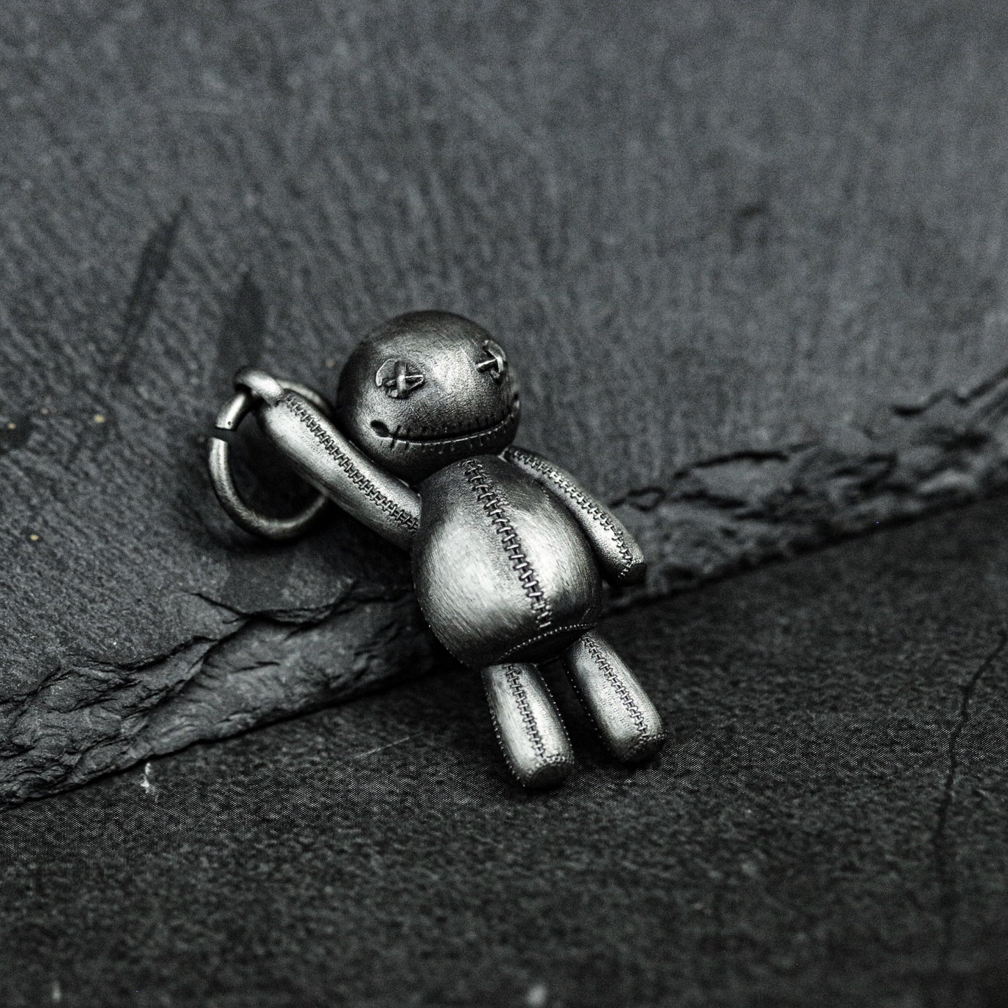 Voodoo Doll Pendant - 925 Sterling Silver Handmade