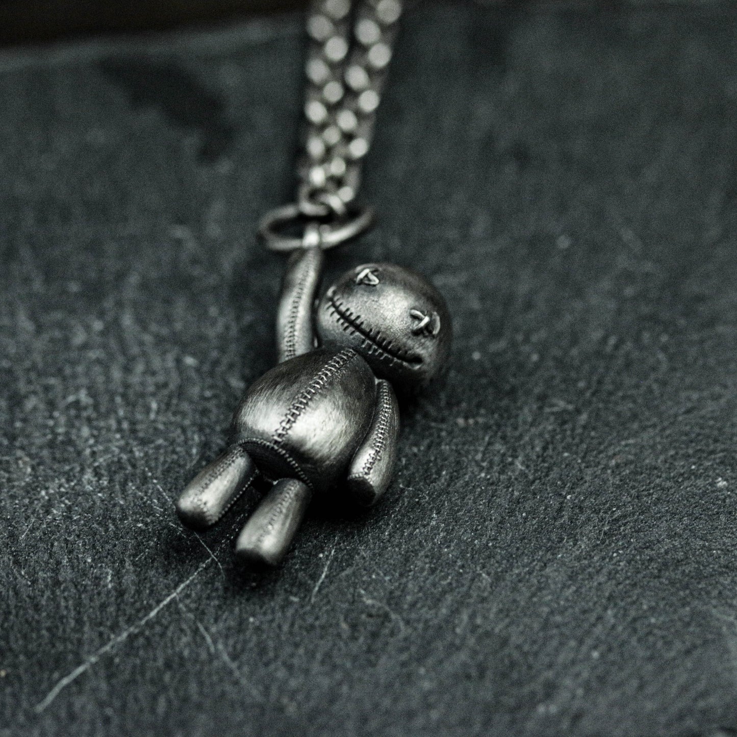 Voodoo Doll Pendant - 925 Sterling Silver Handmade