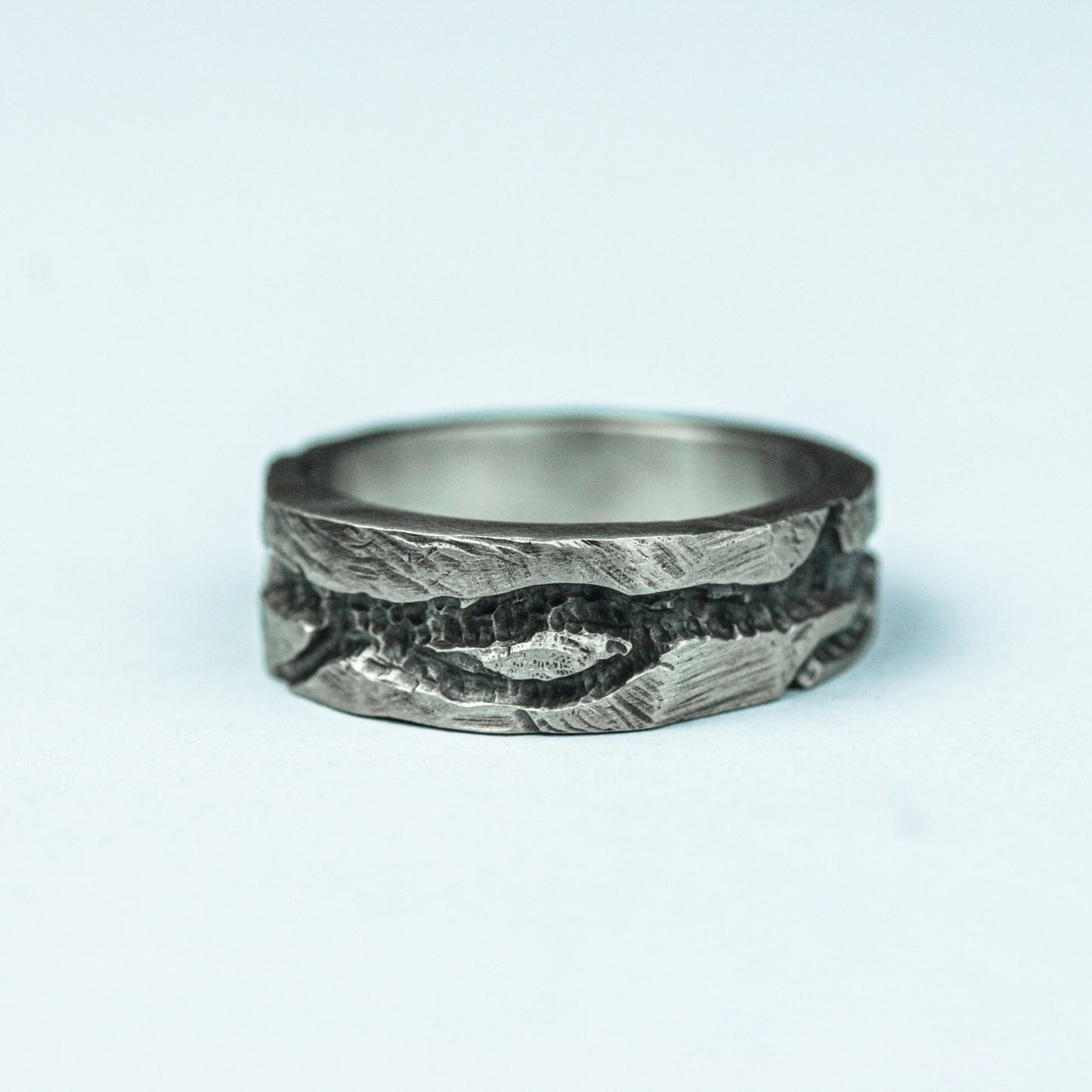 Dark Ivy 925 Silver Handmade Ring ¨C Gothic Nature-Inspired Band
