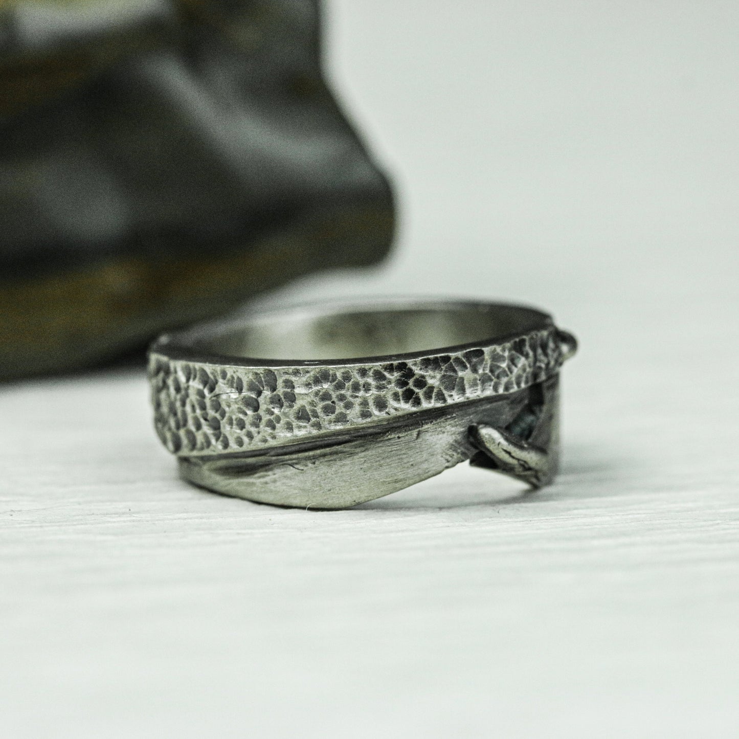 Runic Path 925 Silver Handmade Ring ¨C Engraved Ancient Symbols