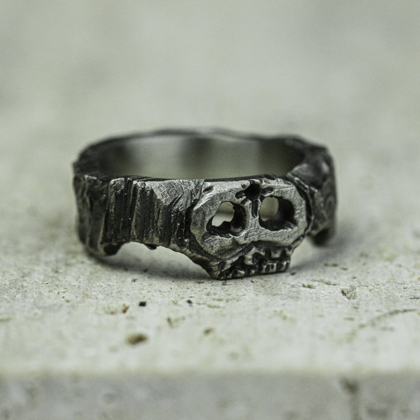Phantom Skull 925 Silver Handmade Ring ¨C Gothic Death Symbol