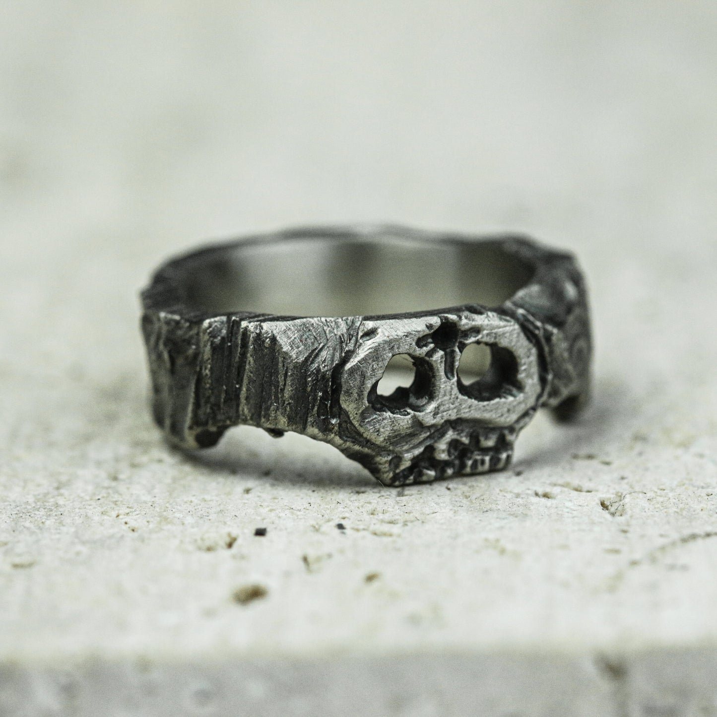 Phantom Skull 925 Silver Handmade Ring ¨C Gothic Death Symbol