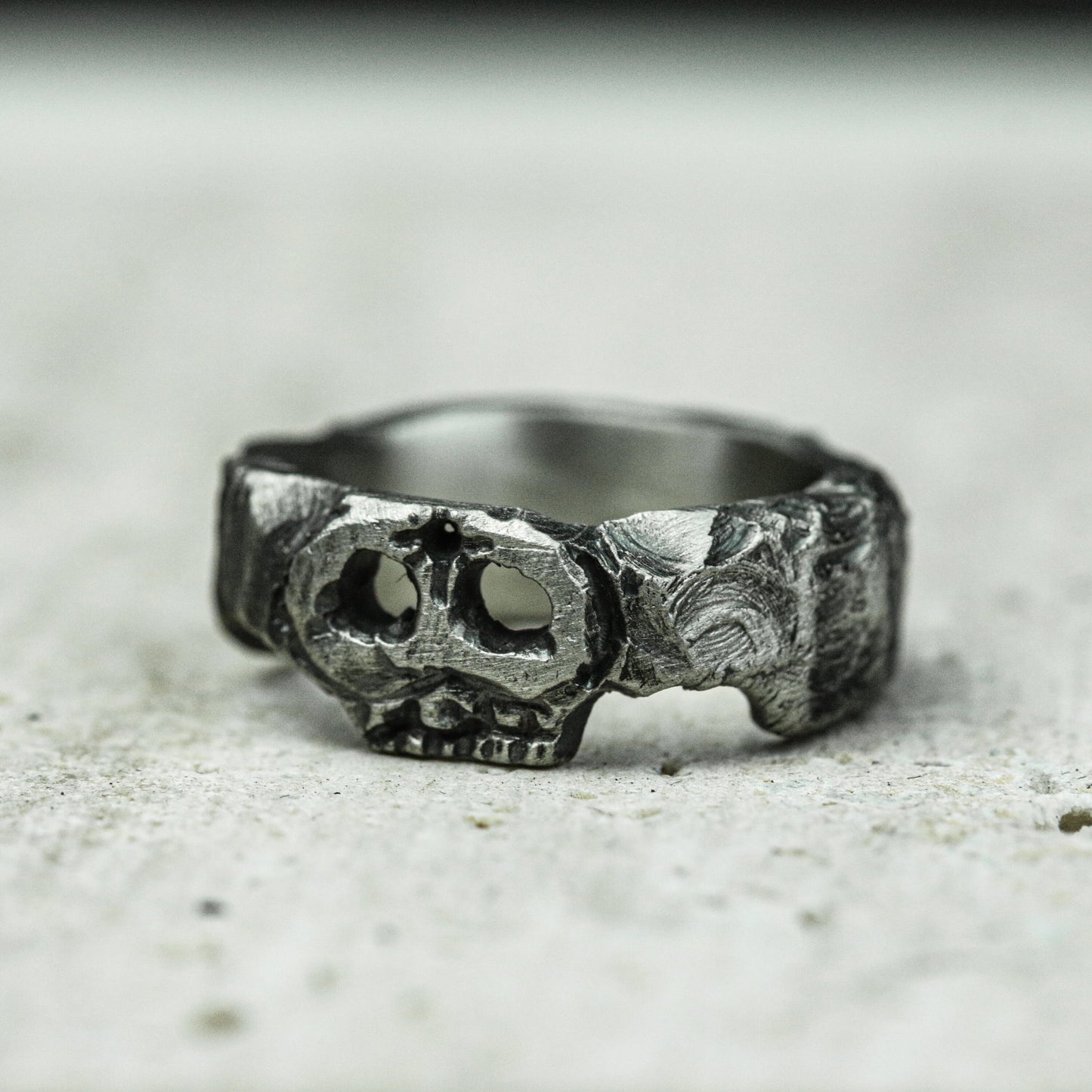 Phantom Skull 925 Silver Handmade Ring ¨C Gothic Death Symbol
