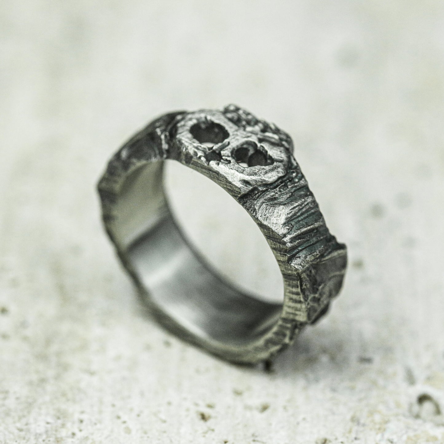Phantom Skull 925 Silver Handmade Ring ¨C Gothic Death Symbol