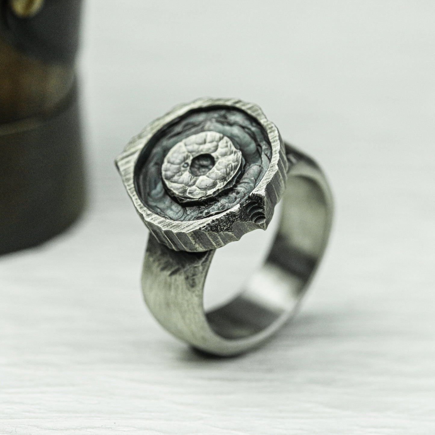 Solar Compass 925 Silver Handmade Ring ¨C Celestial Navigation Symbol