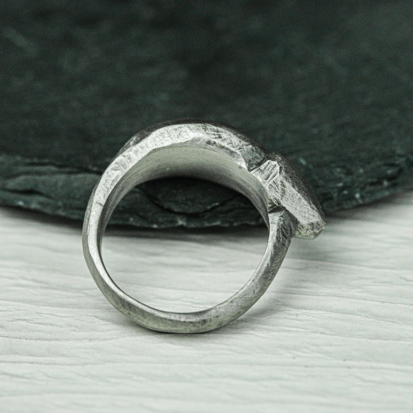 Leaf Whisper 925 Silver Handmade Ring ¨C Nature-Inspired Statement