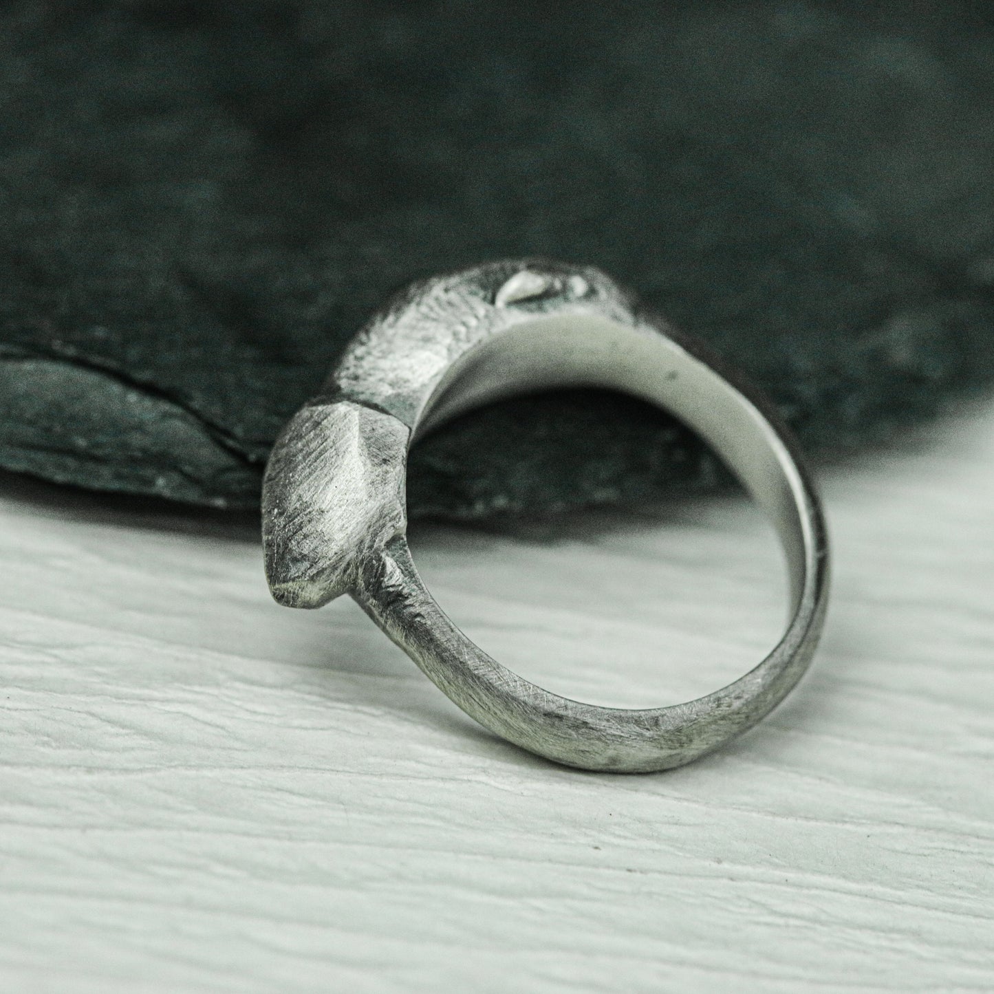 Leaf Whisper 925 Silver Handmade Ring ¨C Nature-Inspired Statement