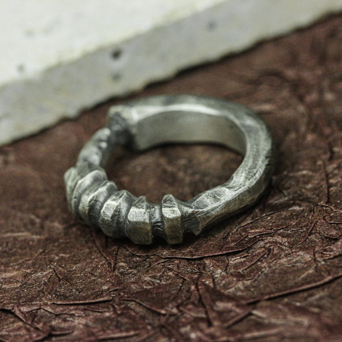 Fanged Bite 925 Silver Handmade Ring ¨C Gothic Claw Design