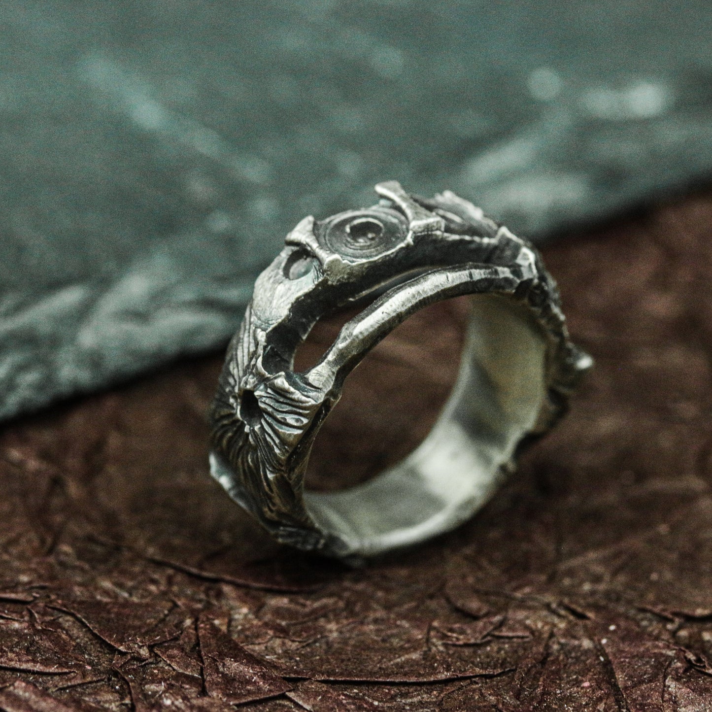 Eternal Skull 925 Silver Handmade Ring ¨C Gothic Death Symbol