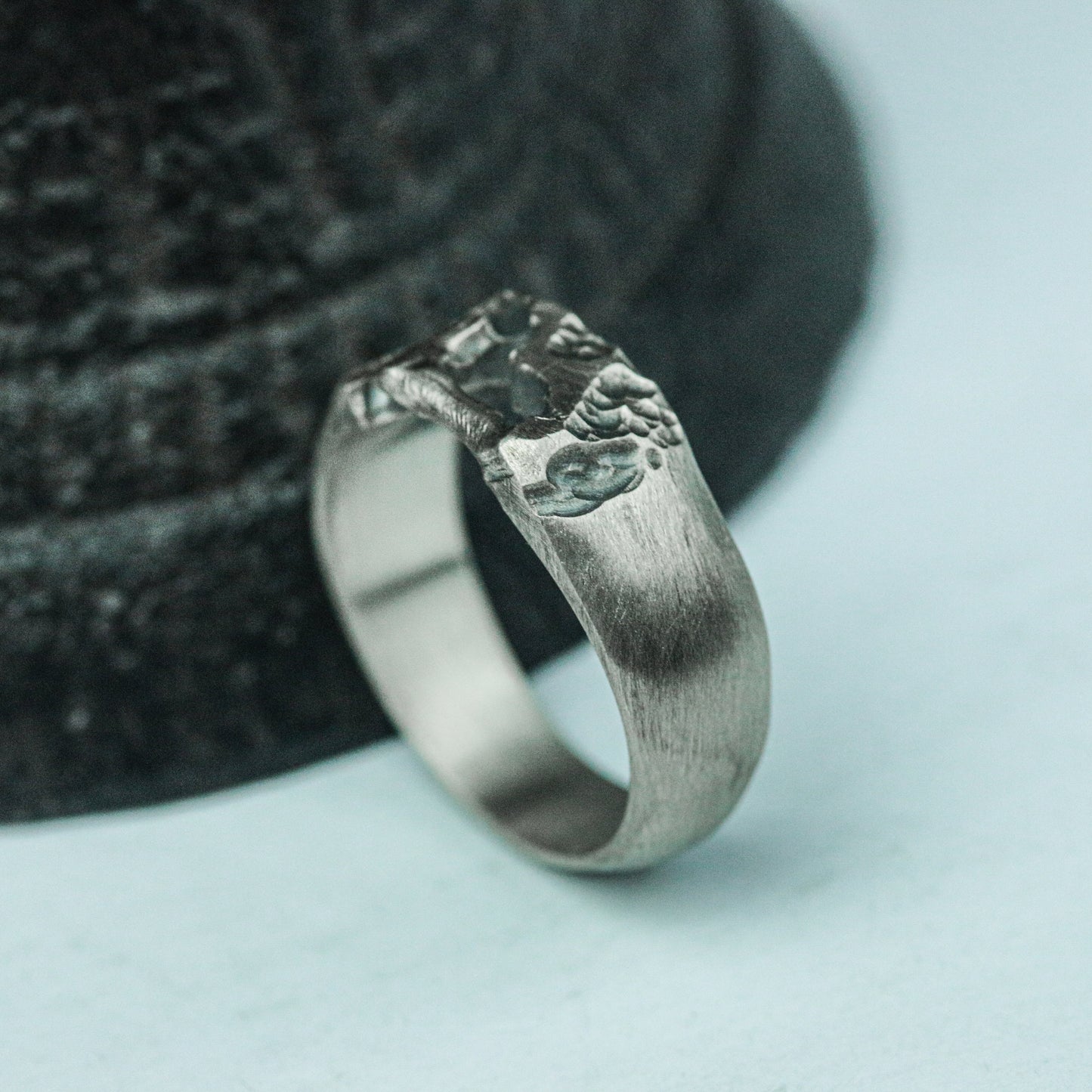 Shadow Crest 925 Silver Handmade Ring ¨C Dark Gothic Emblem