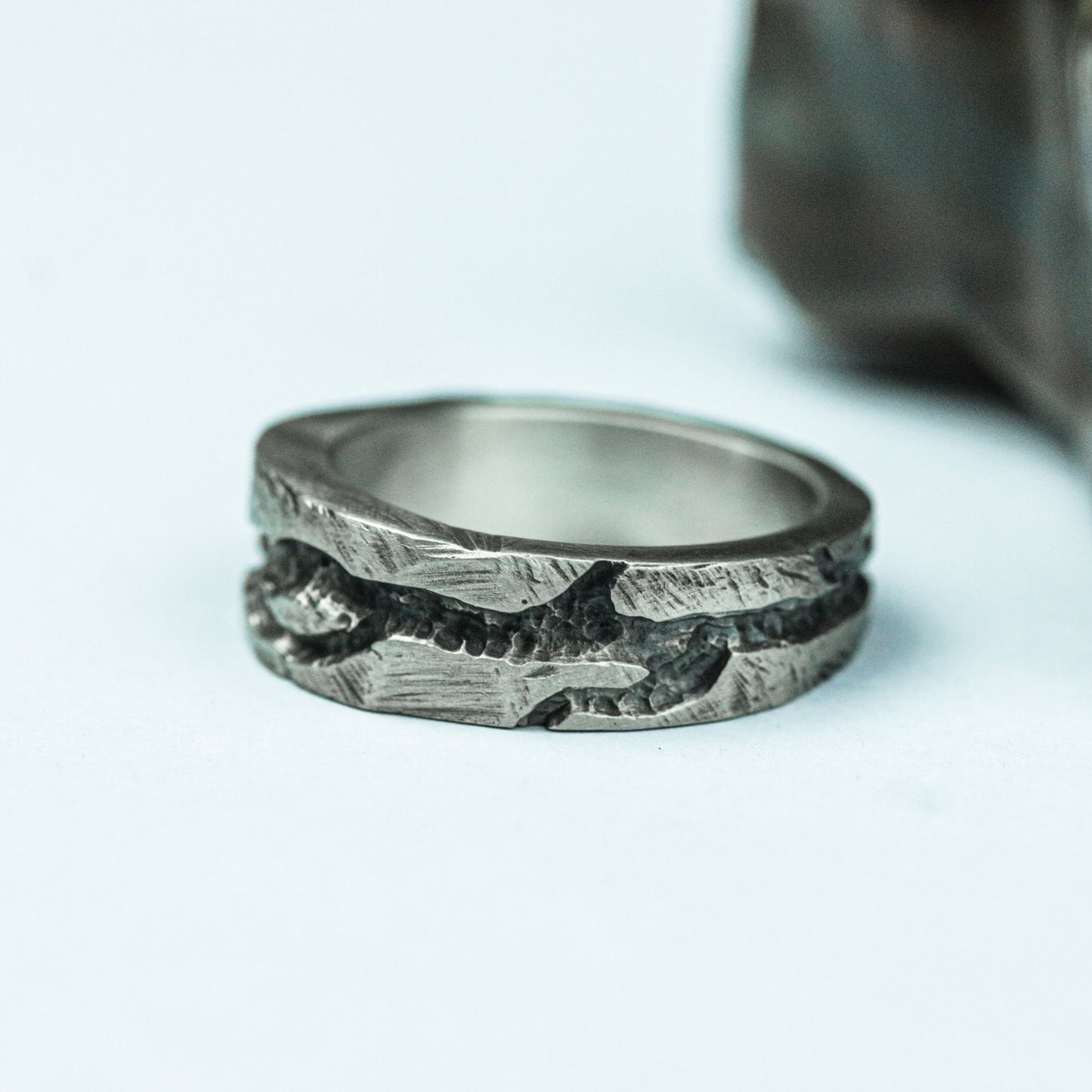 Dark Ivy 925 Silver Handmade Ring ¨C Gothic Nature-Inspired Band