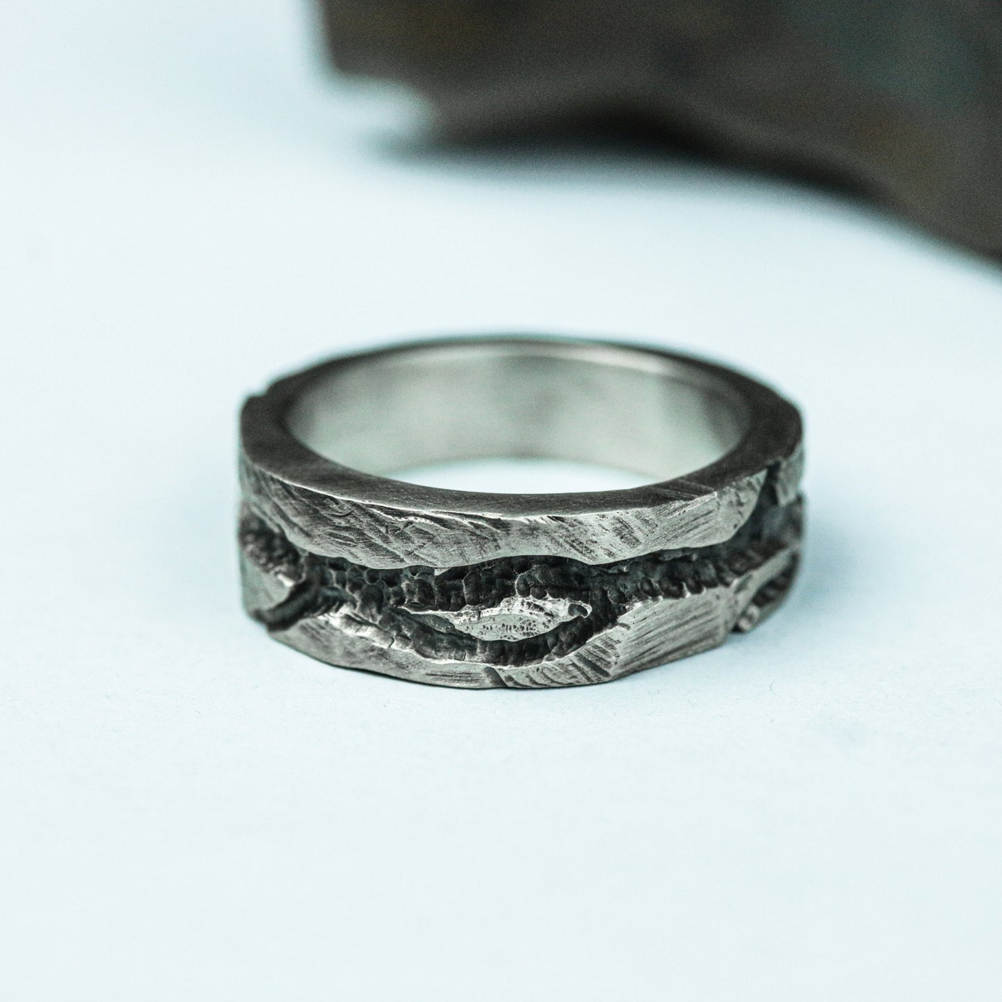 Dark Ivy 925 Silver Handmade Ring ¨C Gothic Nature-Inspired Band