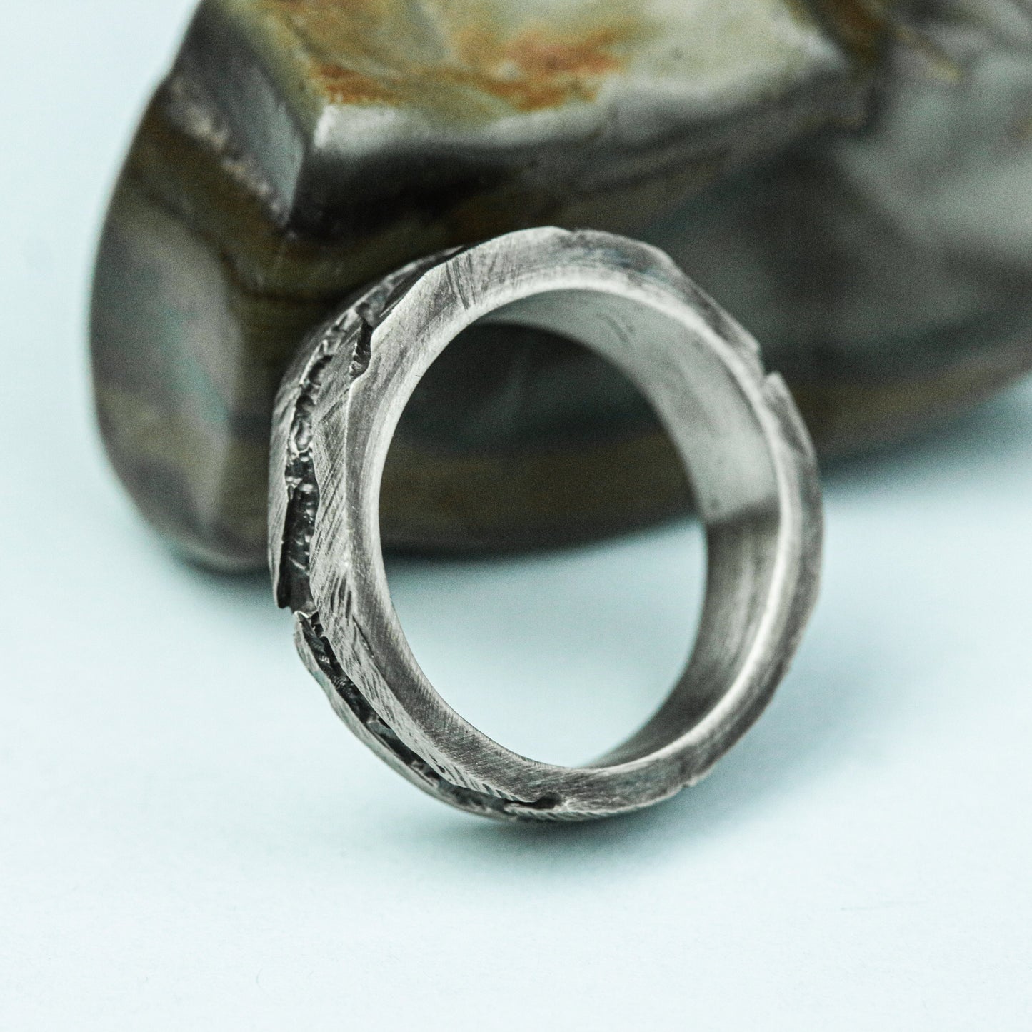 Dark Ivy 925 Silver Handmade Ring ¨C Gothic Nature-Inspired Band