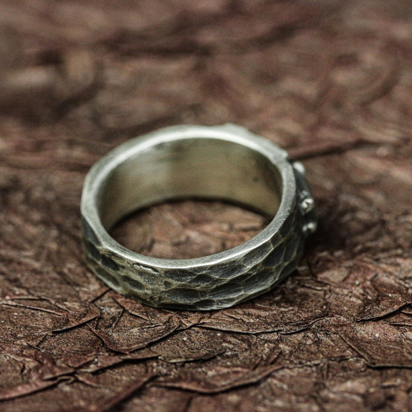 Infernal Skull 925 Silver Handmade Ring ¨C Gothic Warrior Band