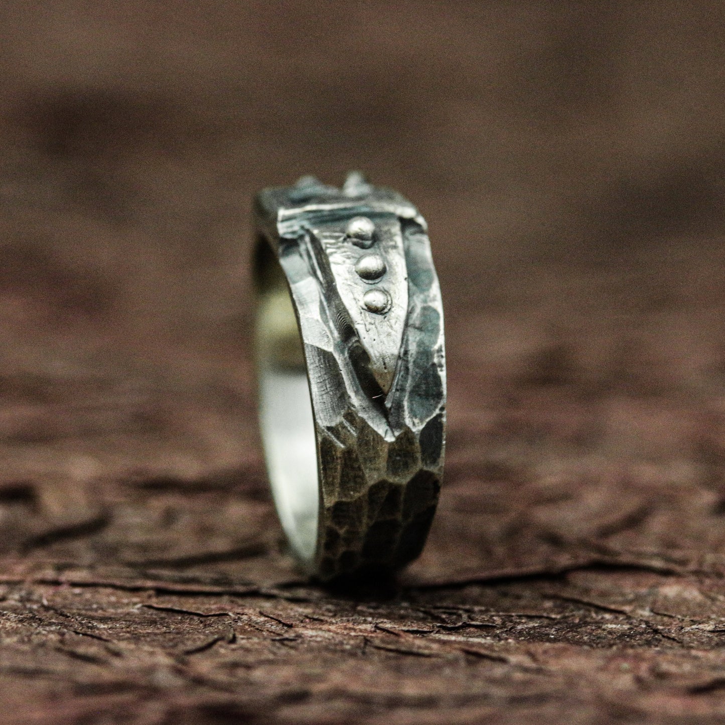 Infernal Skull 925 Silver Handmade Ring ¨C Gothic Warrior Band