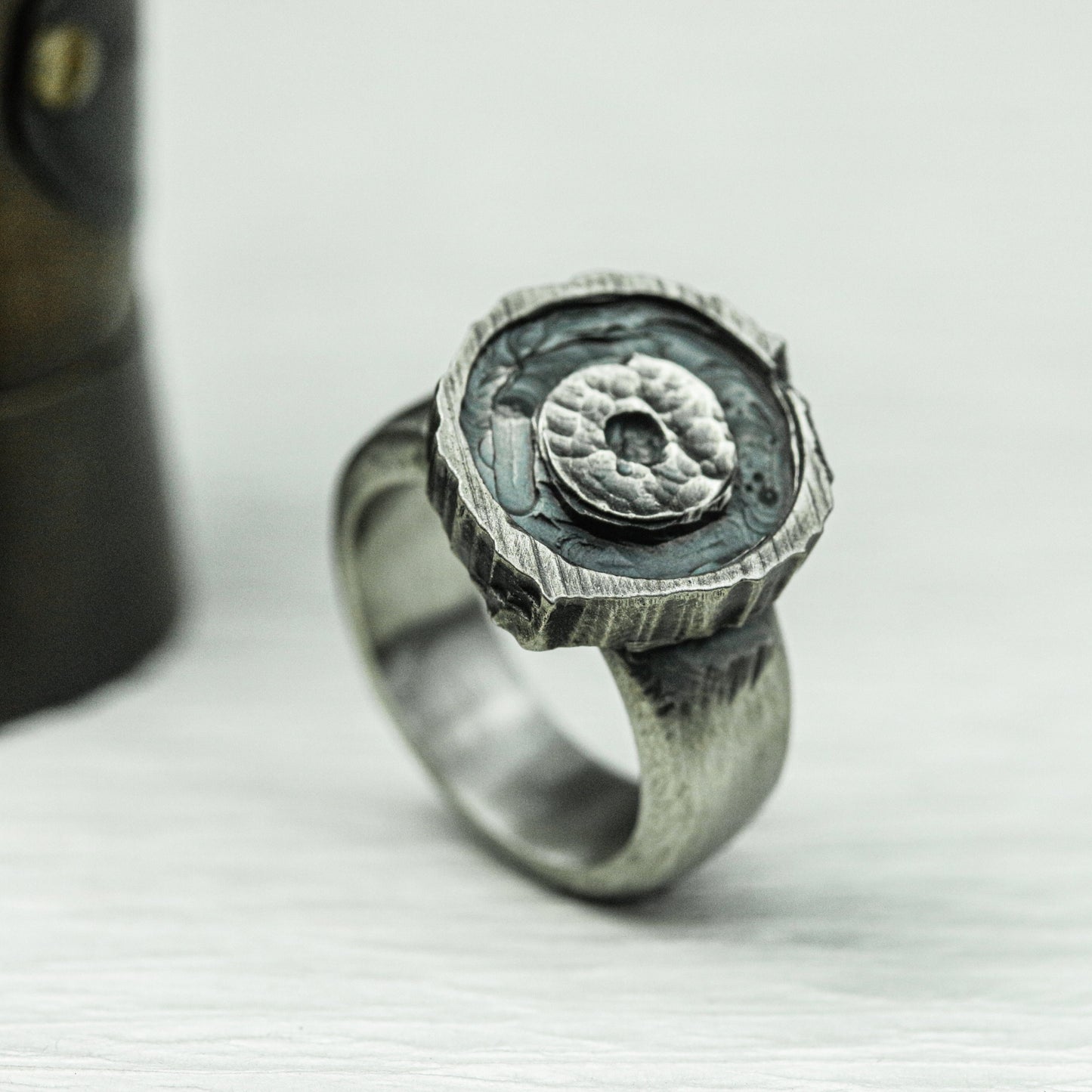 Solar Compass 925 Silver Handmade Ring ¨C Celestial Navigation Symbol