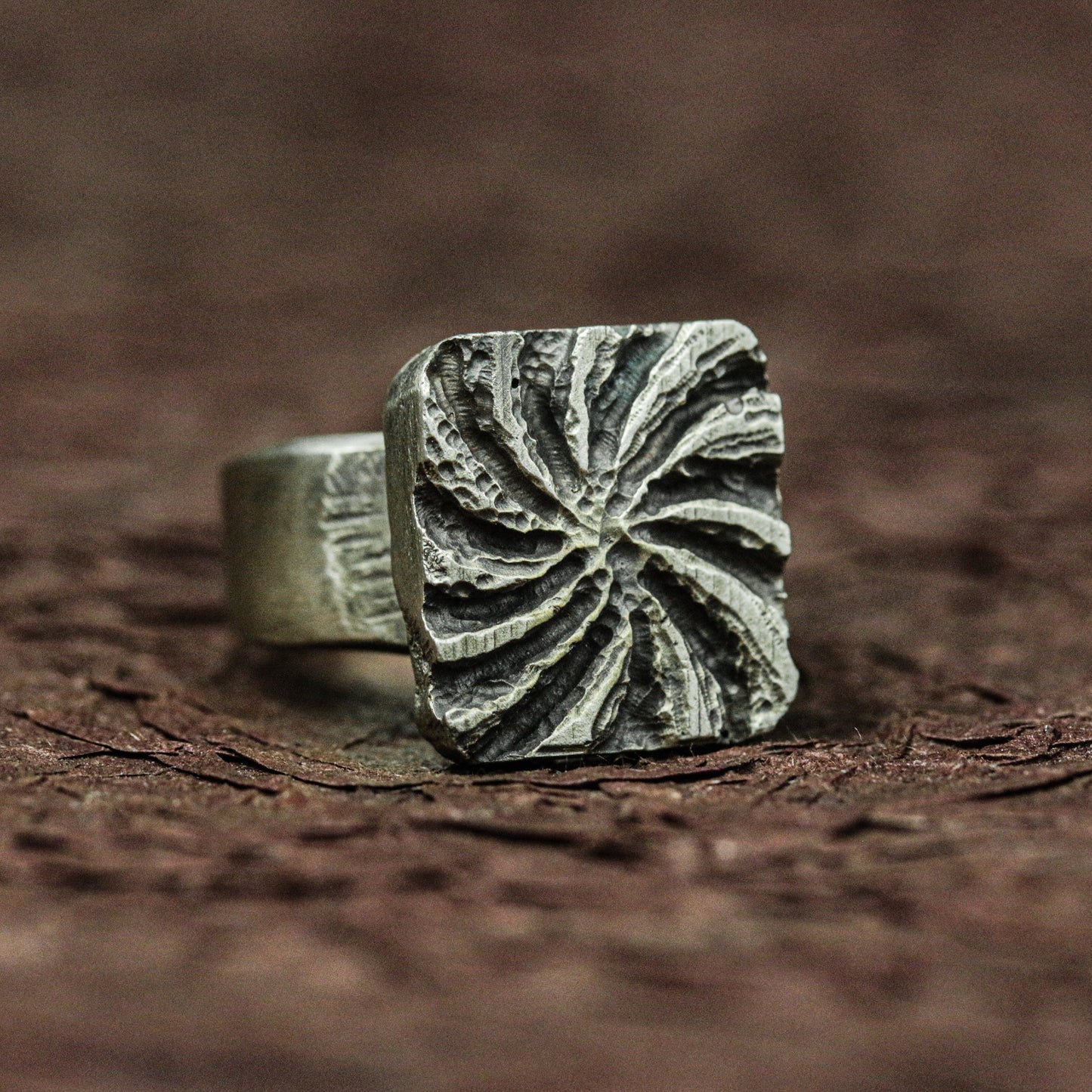 Sunburst Relic 925 Silver Handmade Ring ¨C Radiant Occult Design