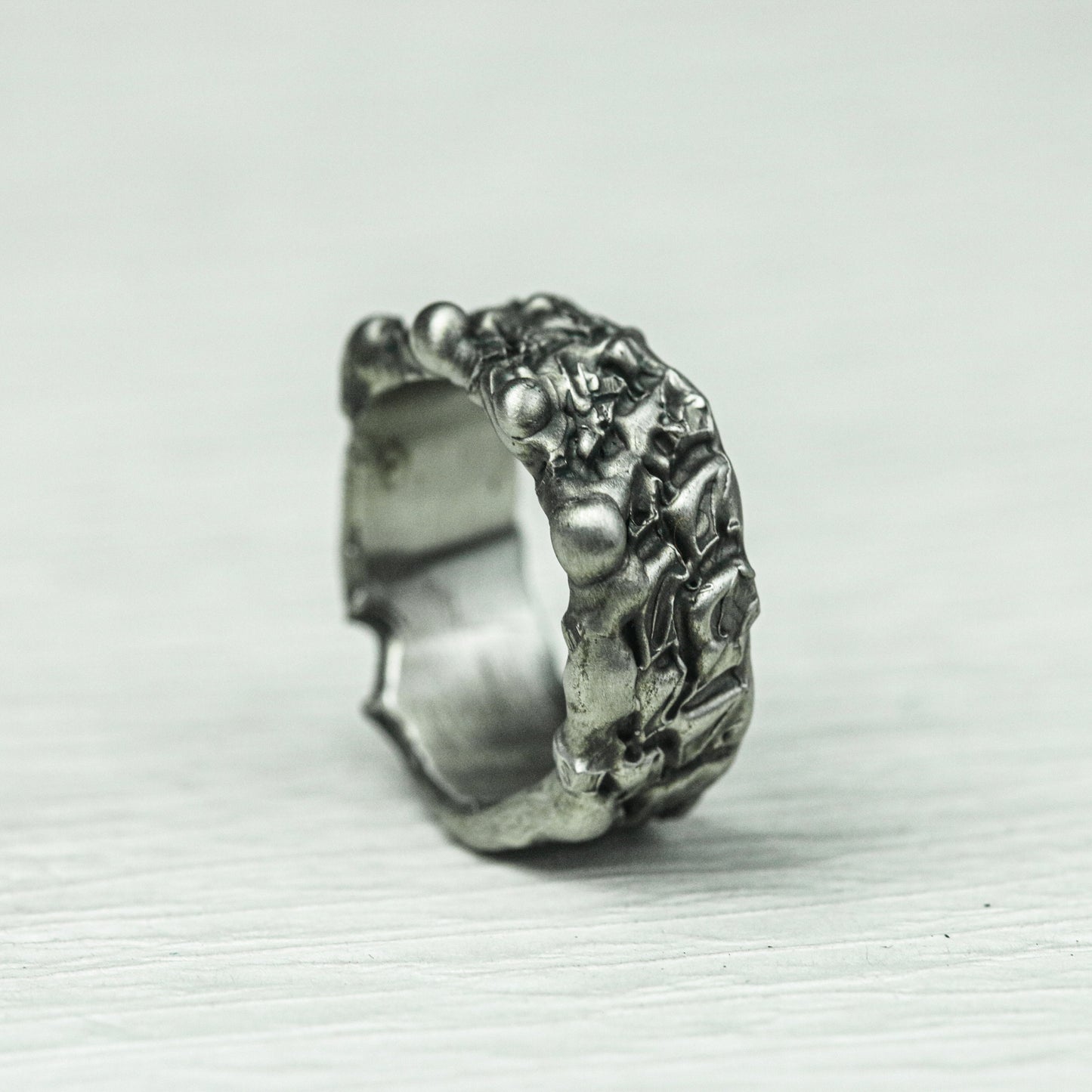 Abyss Claw 925 Silver Handmade Ring ¨C Gothic Predator Band