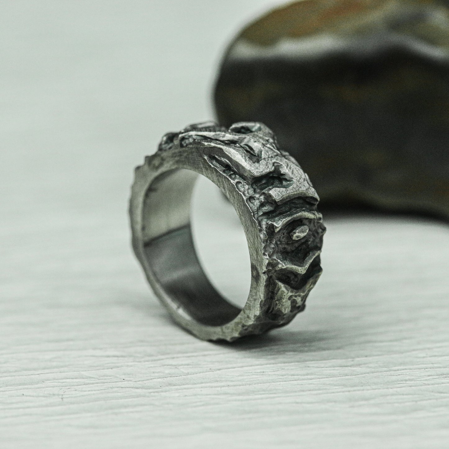 Eldritch Horror 925 Silver Handmade Ring ¨C Occult Monster Design