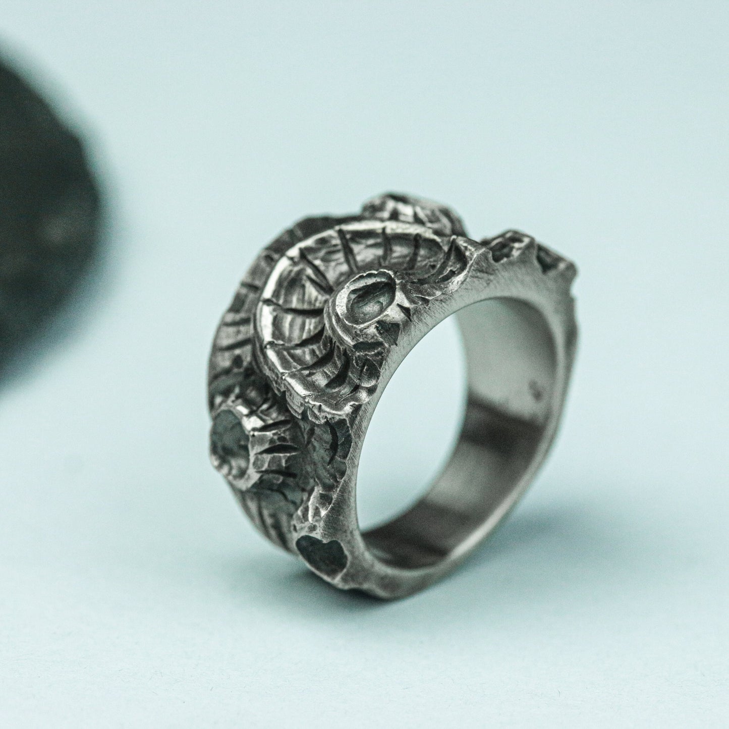 Arcane Seal 925 Silver Handmade Ring ¨C Mystic Occult Inscription