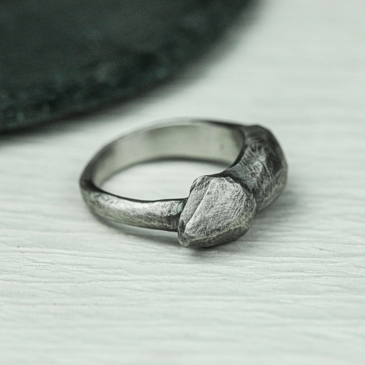 Leaf Whisper 925 Silver Handmade Ring ¨C Nature-Inspired Statement