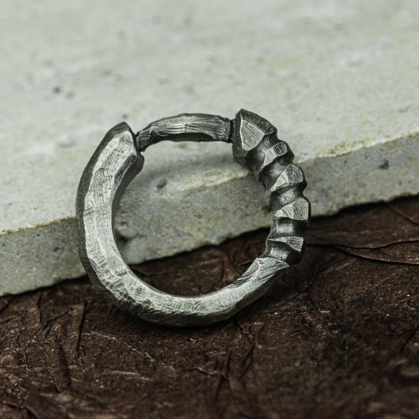 Fanged Bite 925 Silver Handmade Ring ¨C Gothic Claw Design