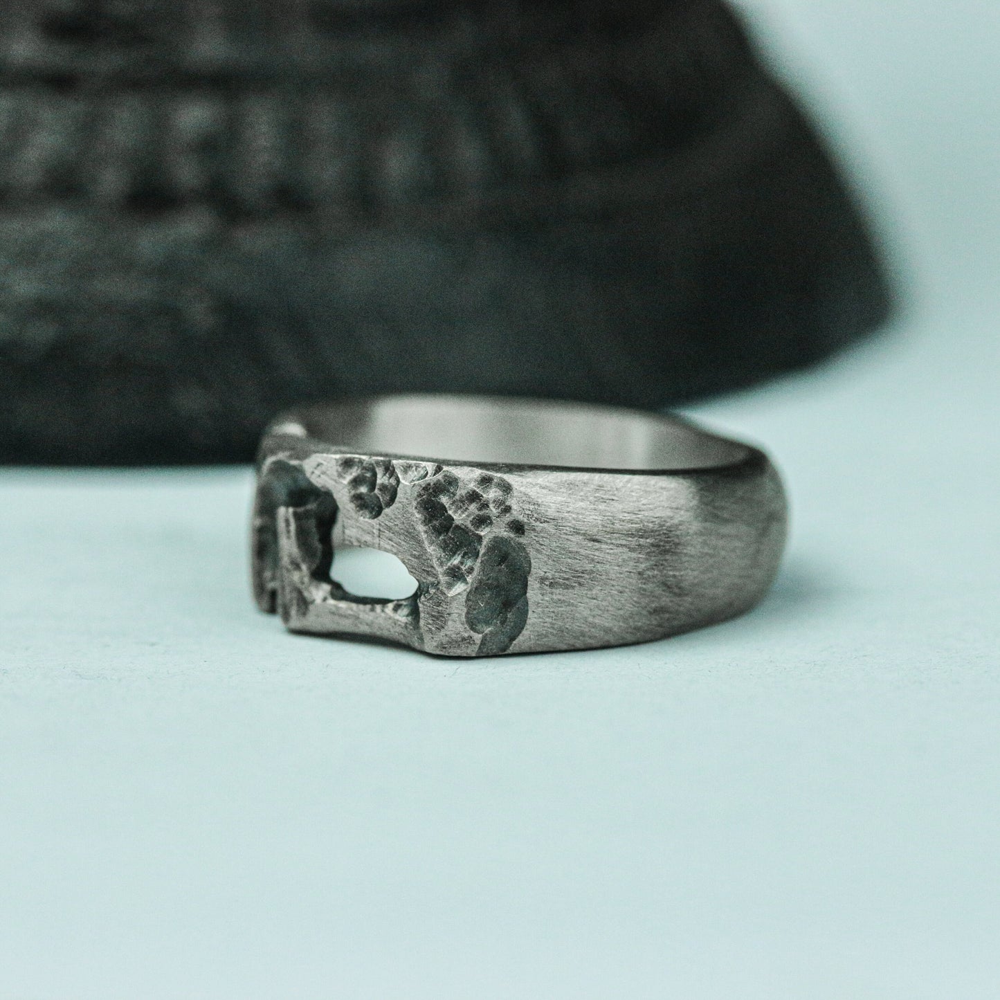Shadow Crest 925 Silver Handmade Ring ¨C Dark Gothic Emblem