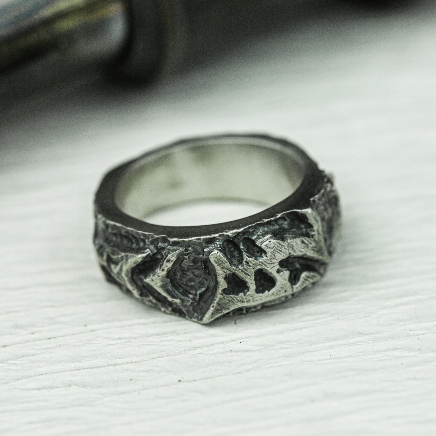 Infernal Beast 925 Silver Handmade Ring ¨C Gothic Demon Claw