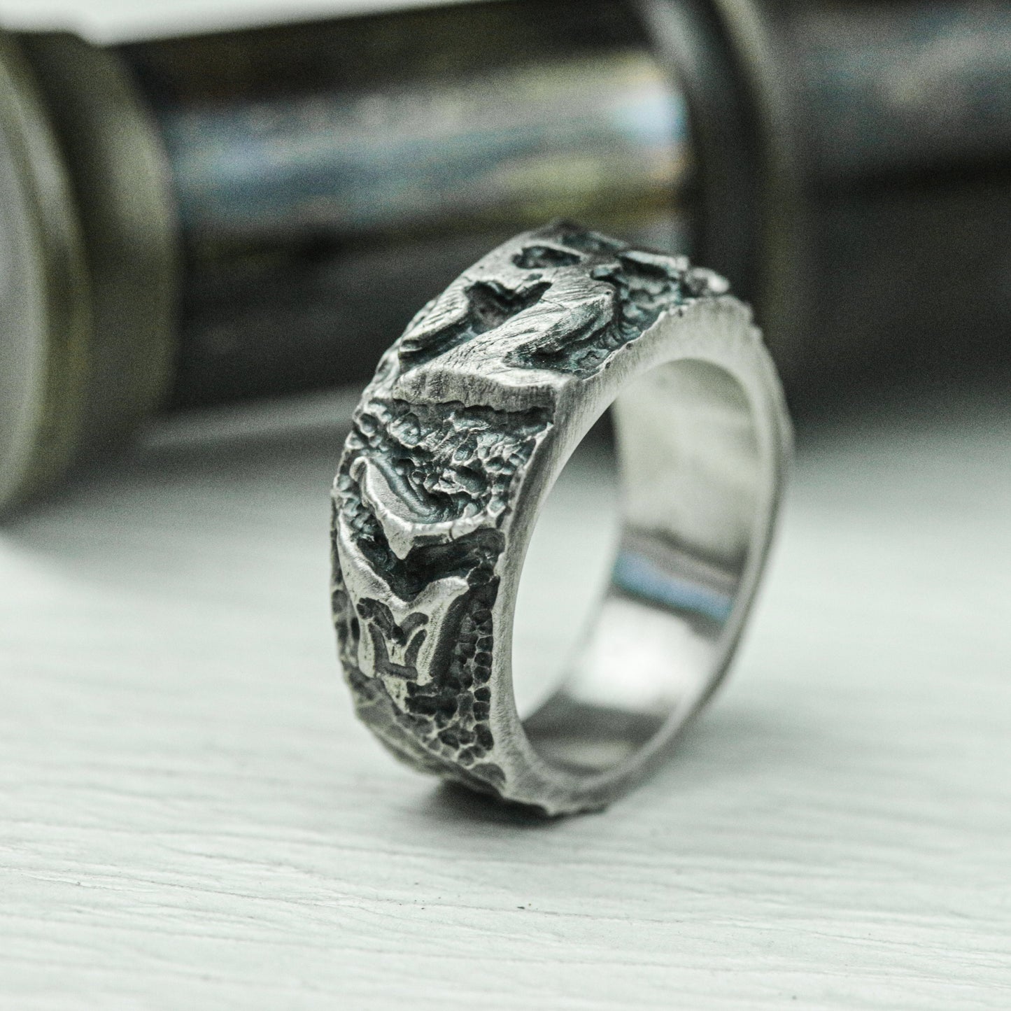 Infernal Beast 925 Silver Handmade Ring ¨C Gothic Demon Claw