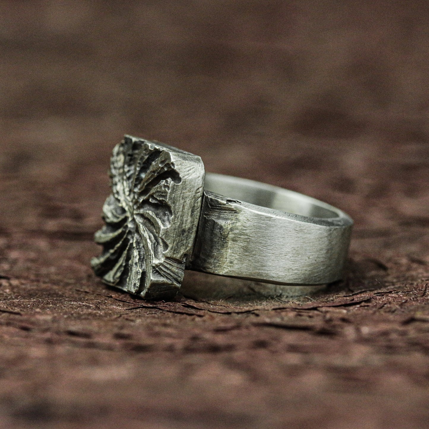 Sunburst Relic 925 Silver Handmade Ring ¨C Radiant Occult Design