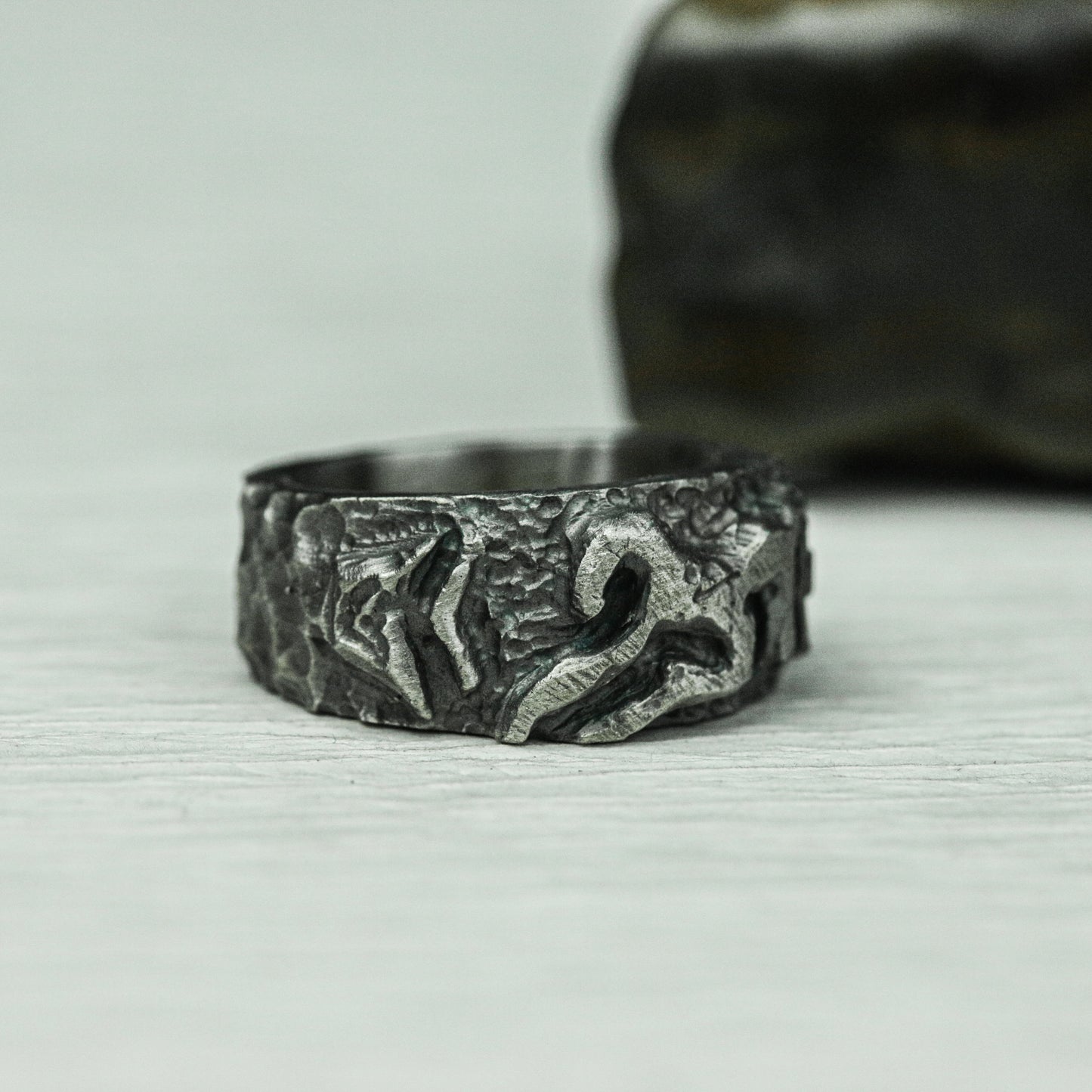 Eldritch Horror 925 Silver Handmade Ring ¨C Occult Monster Design