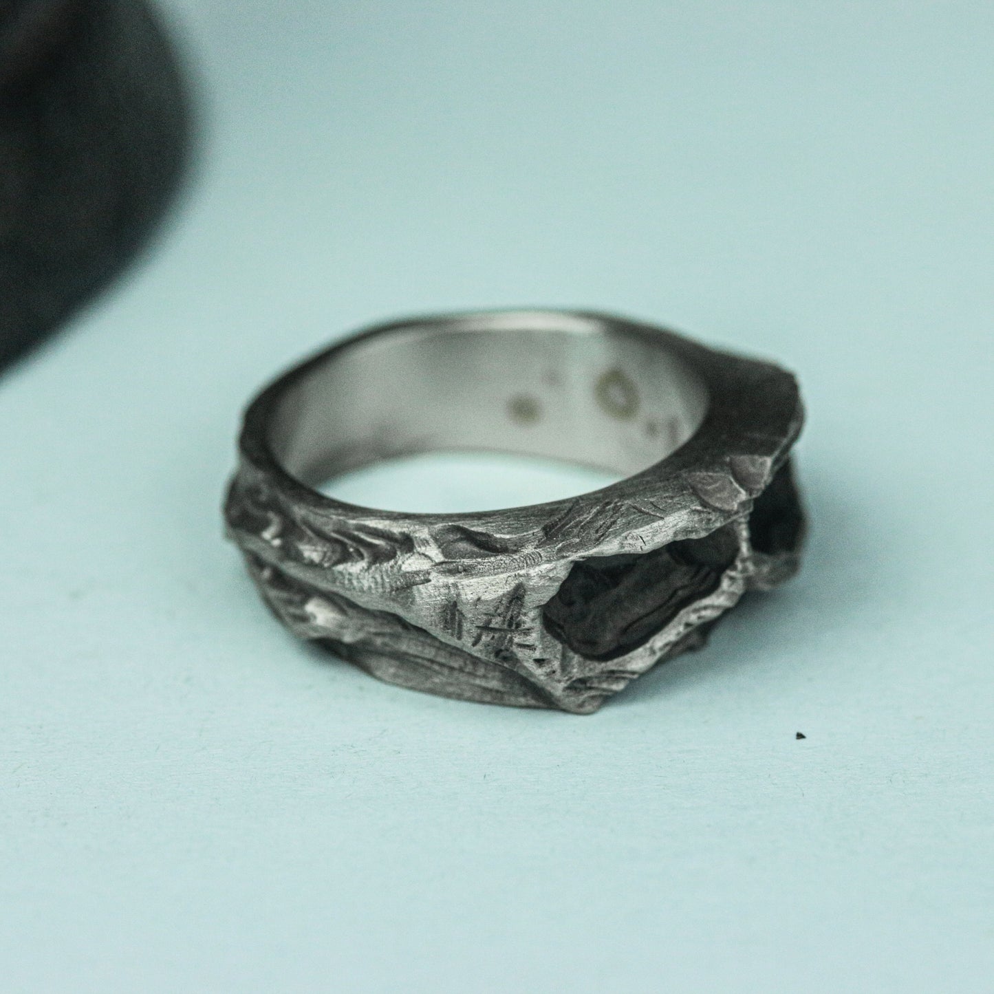 Handcrafted Silver Skull Mask Ring