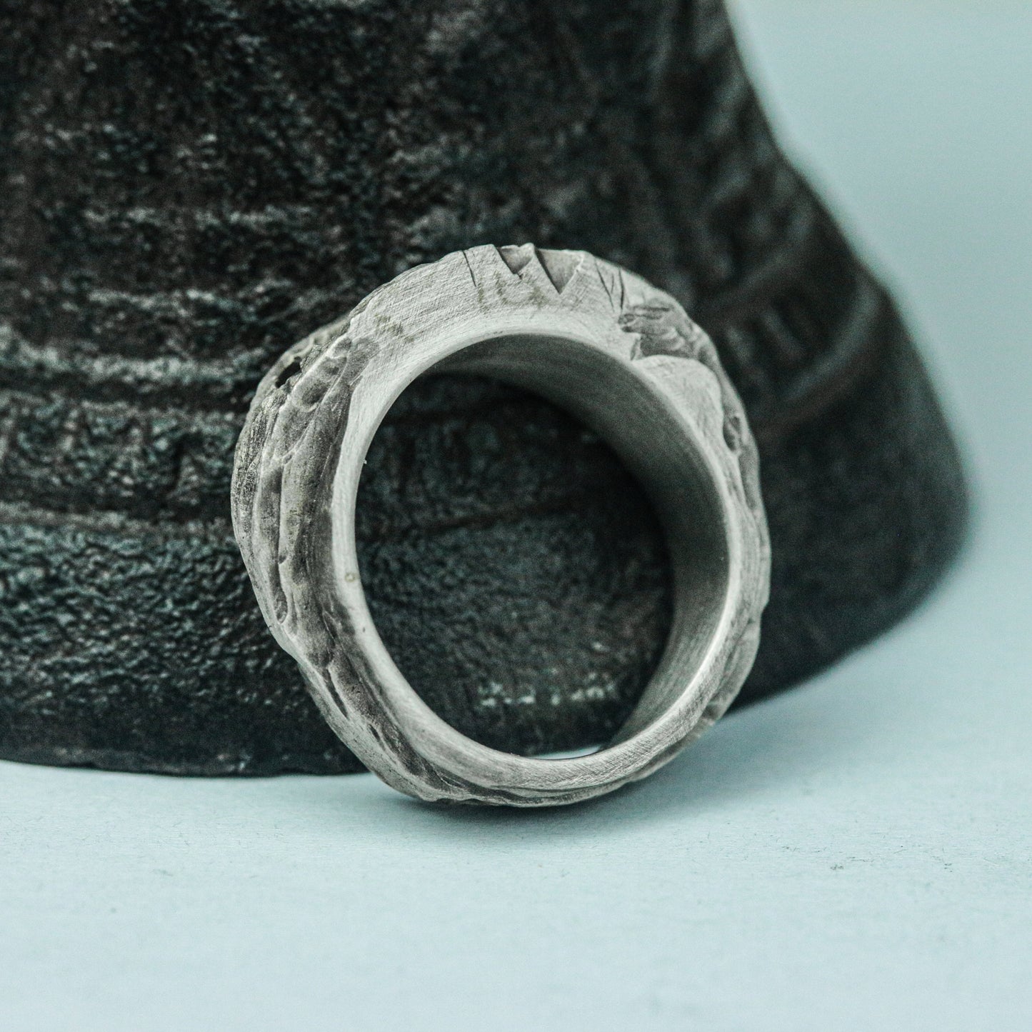 Handcrafted Silver Skull Mask Ring