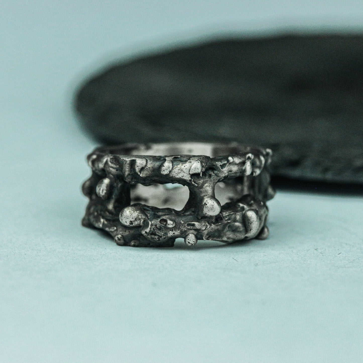 Ruined Fortress 925 Silver Handmade Ring ¨C Gothic Decayed Architecture
